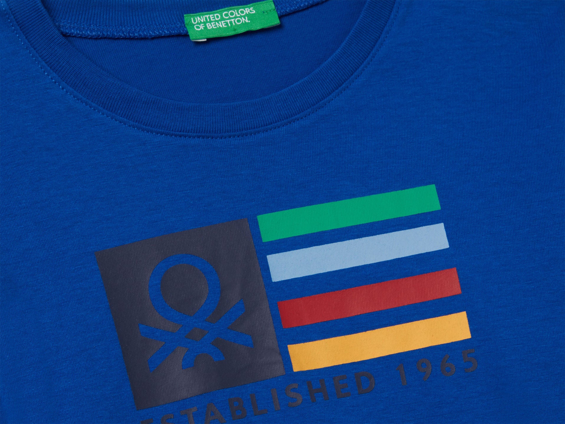 Benetton_Bright Blue_Long Sleeve Cotton T-Shirt_3I1XG10F2_19R_03