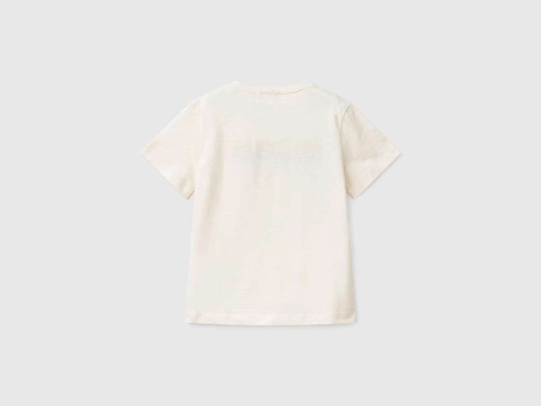 Benetton_T-Shirt with Logo Print_3I1XG10HT_0R2_02