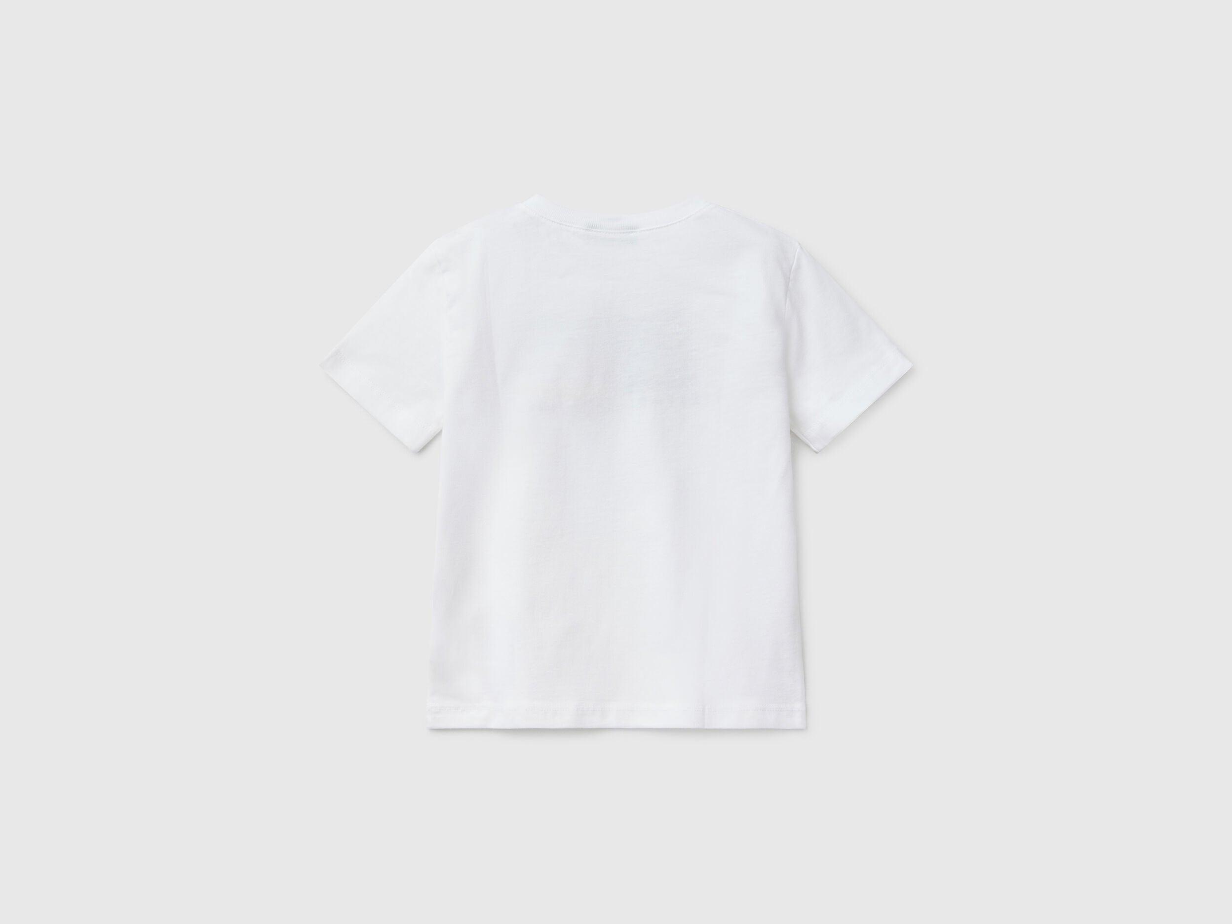 Benetton_T-Shirt with Logo Print_3I1XG10HT_101_02