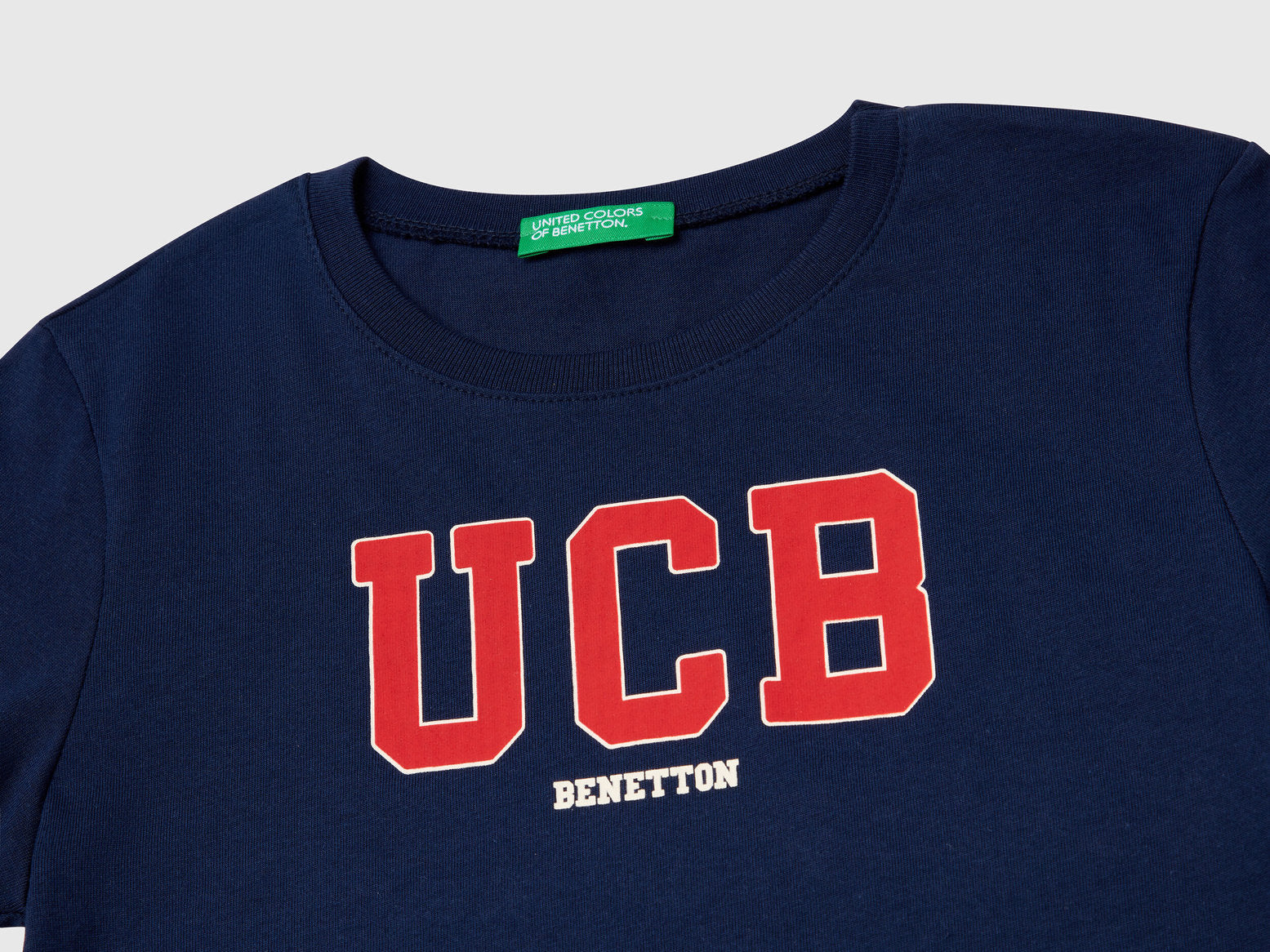 Benetton_T-Shirt with Logo Print_3I1XG10HT_252_03