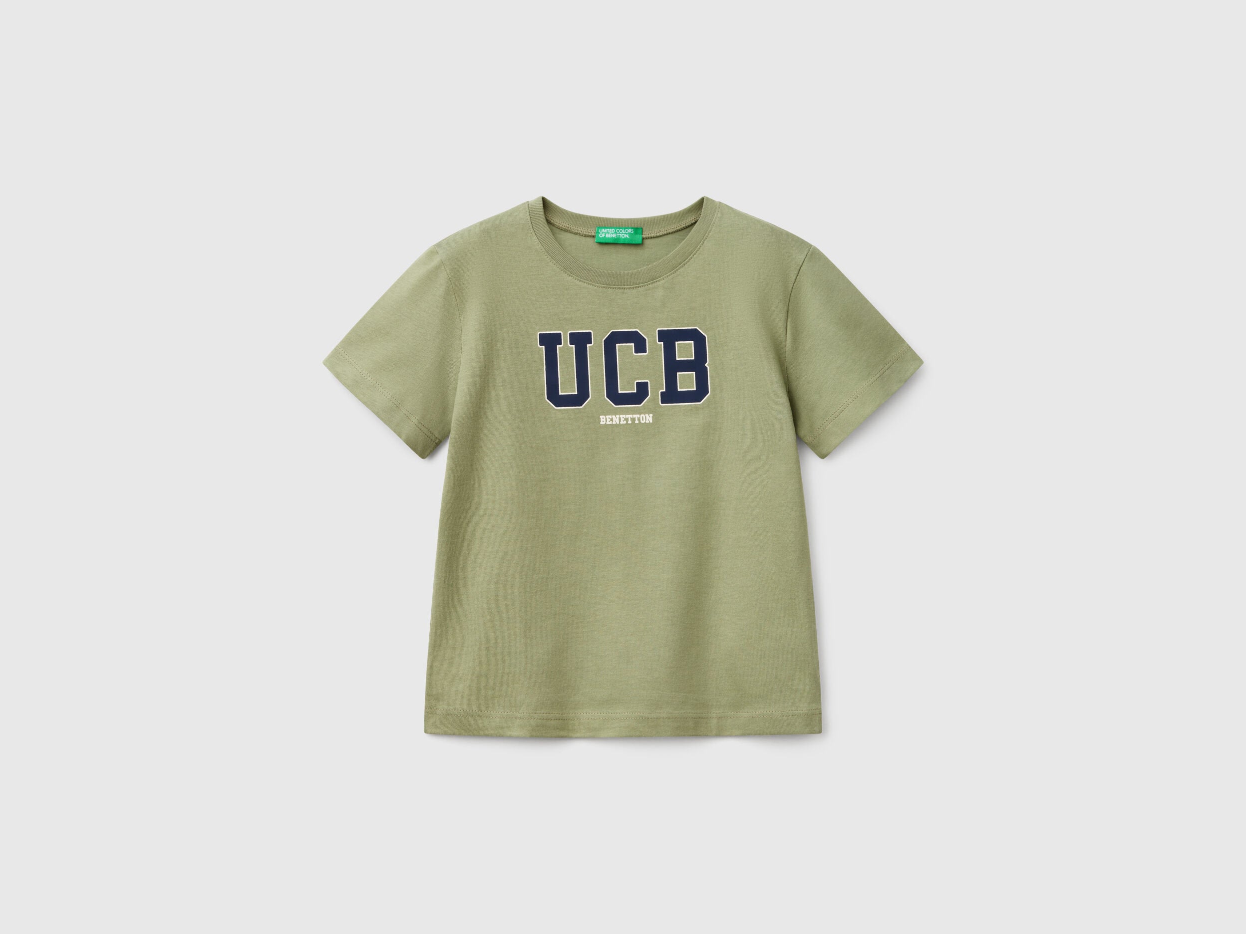 Benetton_T-Shirt with Logo Print_3I1XG10HT_26K_01