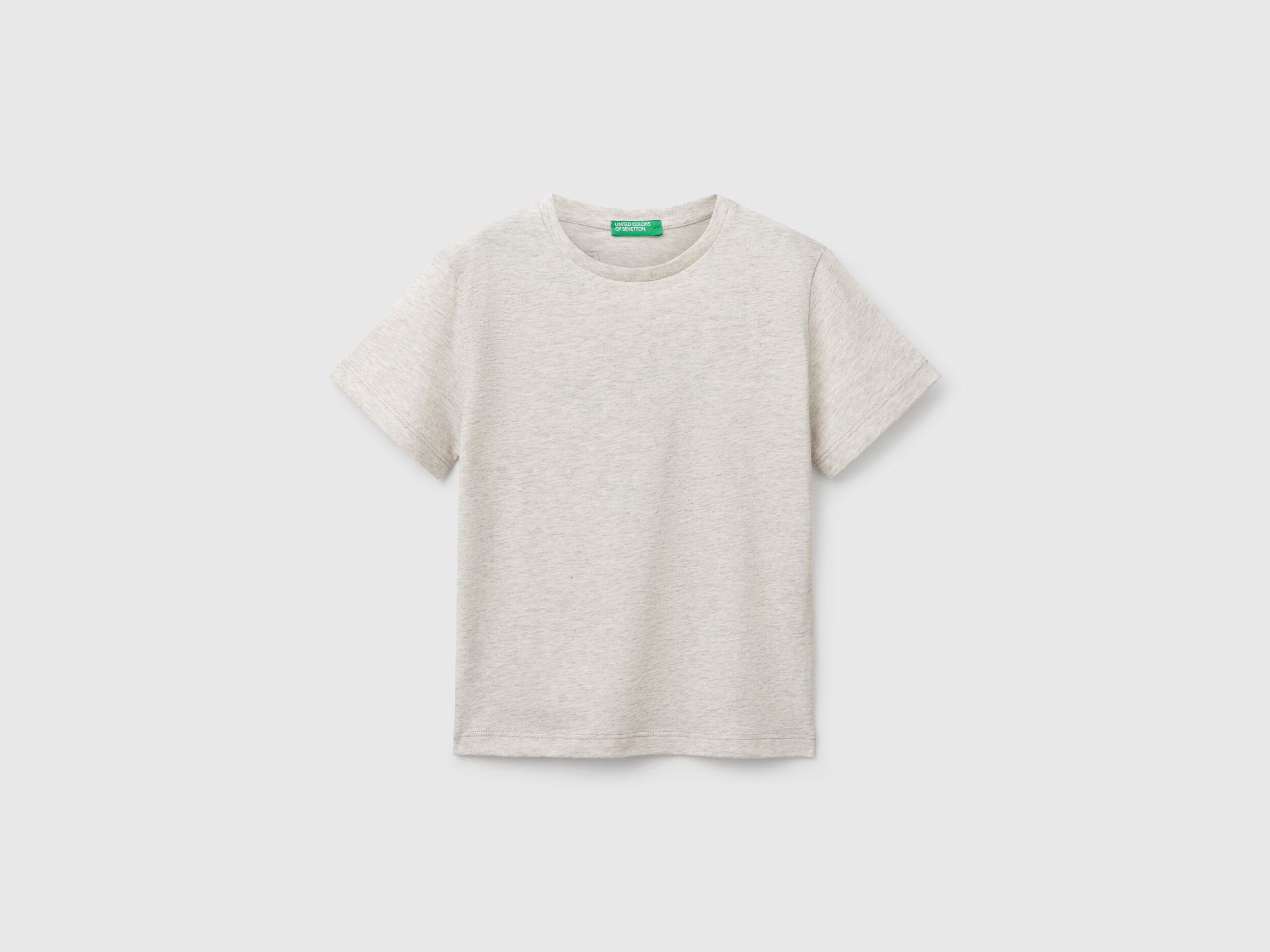 Benetton_T-Shirt in Organic Cotton with Print_3I1XG10IJ_517_01