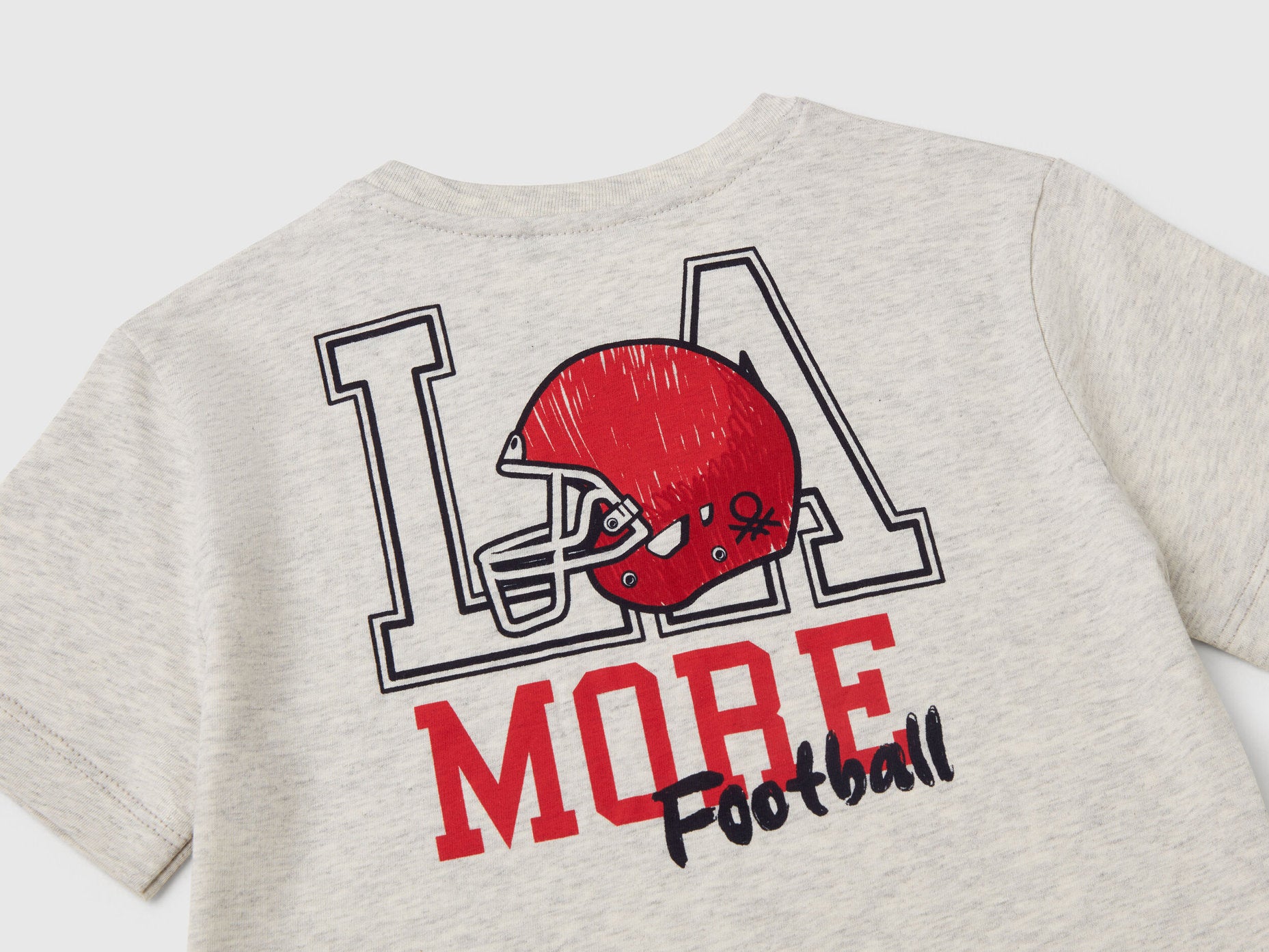 Benetton_T-Shirt in Organic Cotton with Print_3I1XG10IJ_517_03