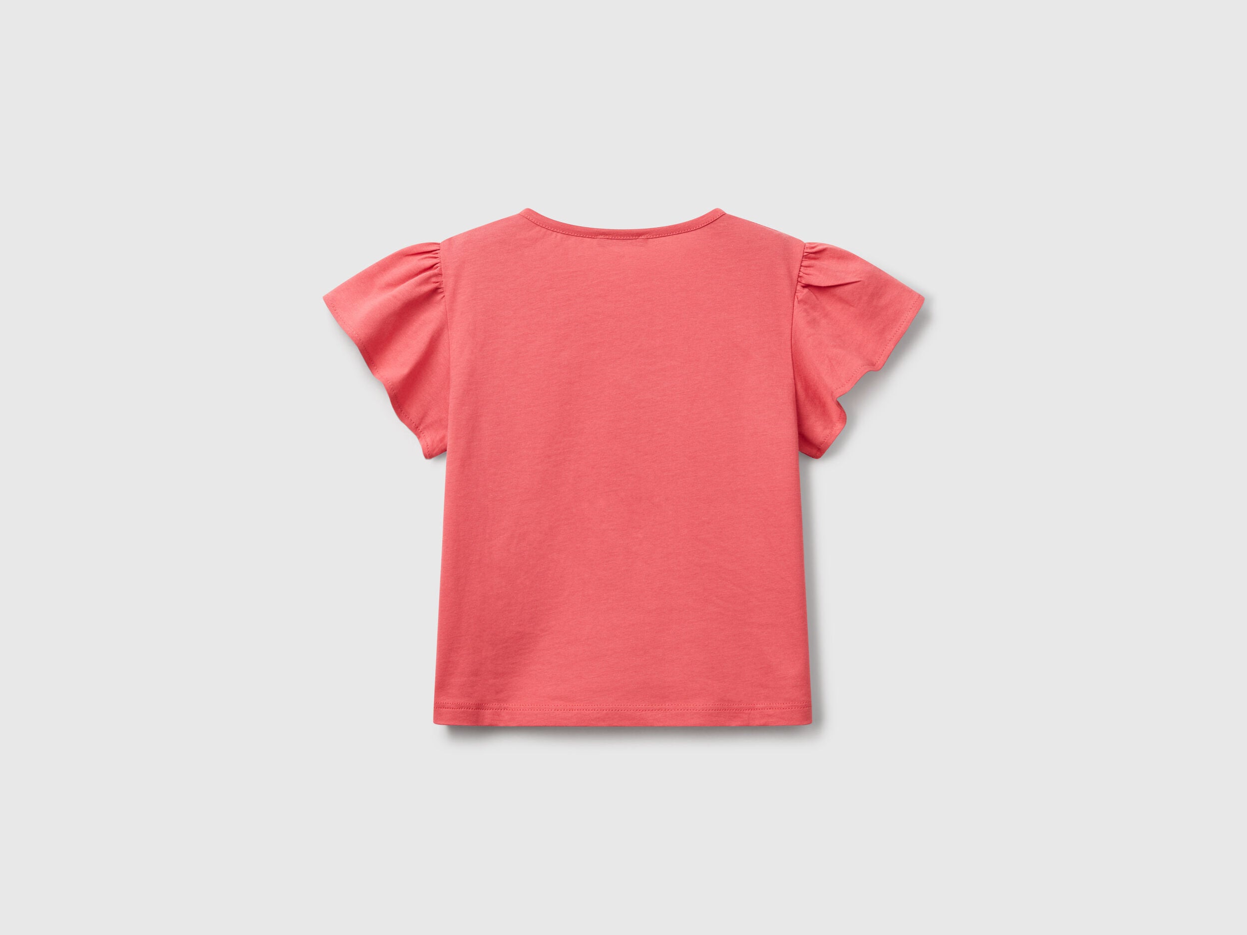 Benetton_T-Shirt with Print and Embroidery_3I1XG10IU_11F_02