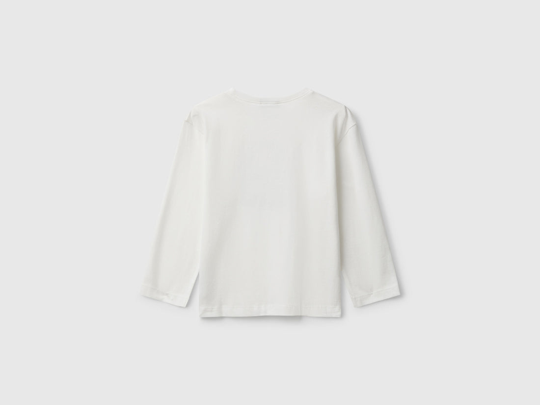 Benetton_Creamy White_T-Shirt with Logo Print_3I1XG10JZ_074_02