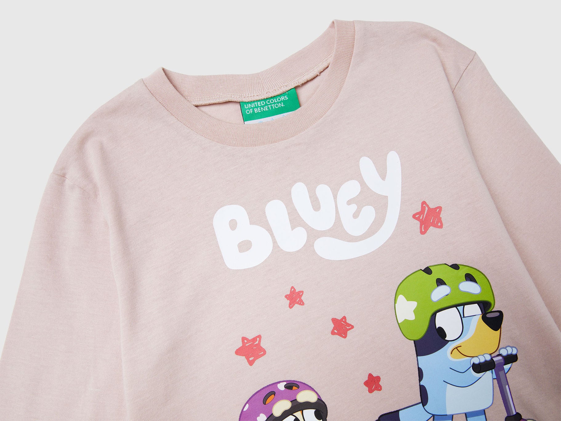 Benetton_Soft Pink_T-Shirt with Bluey ©Ludo Studio Print_3I1XG10KI_12U_03