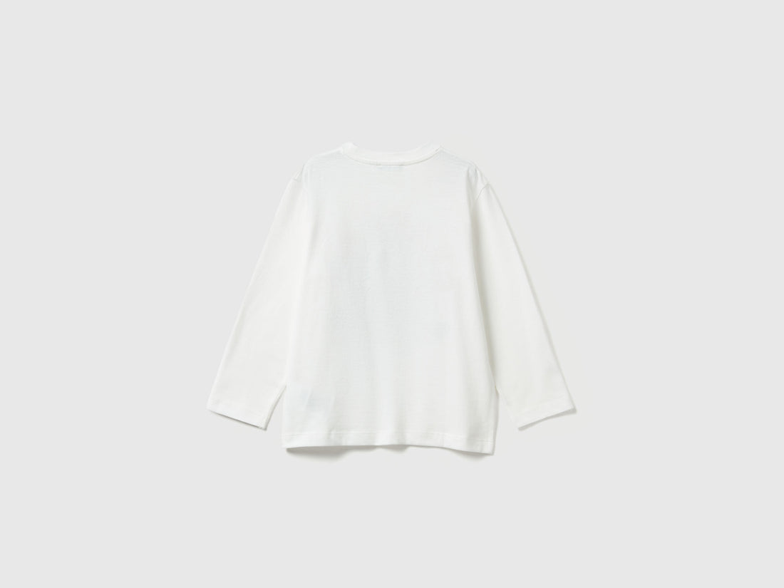 Benetton_Creamy White_T-Shirt with Shark Print and Applique_3I1XG10KQ_074_02