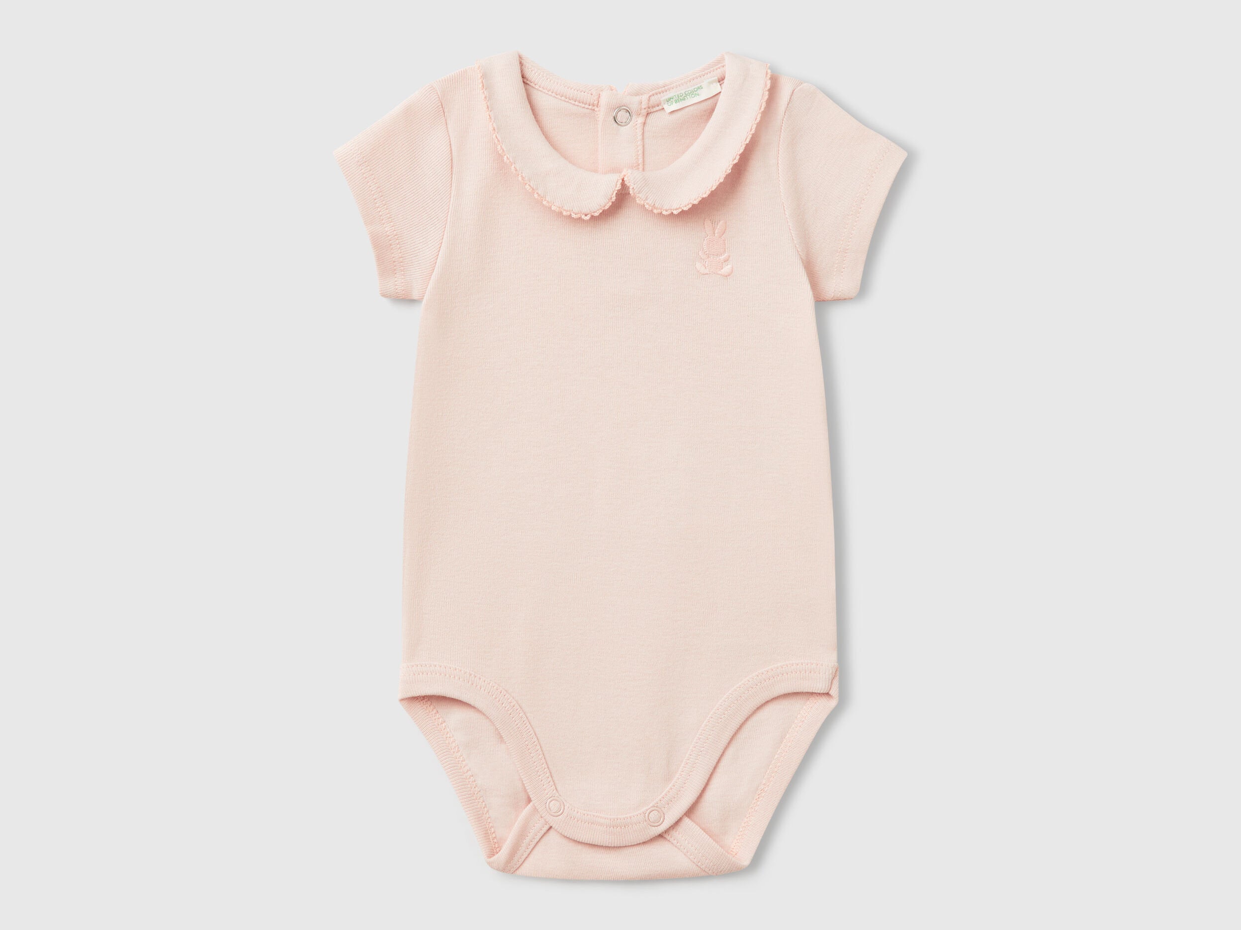 Benetton_Bodysuit with Cotton Collar_3I9WAB00Q_08Q_01