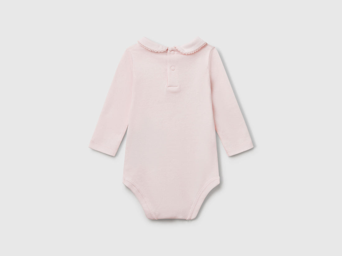 Beneton_Bodysuit with Collar in Cotton_3I9WAB00R_00H_02