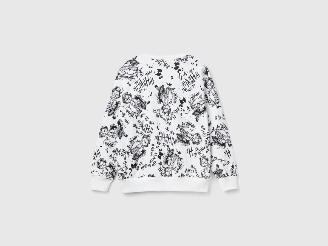 ©&ª Dc Comics Joker Sweatshirt in Organic Cotton_3IIMC10MH_79G_02