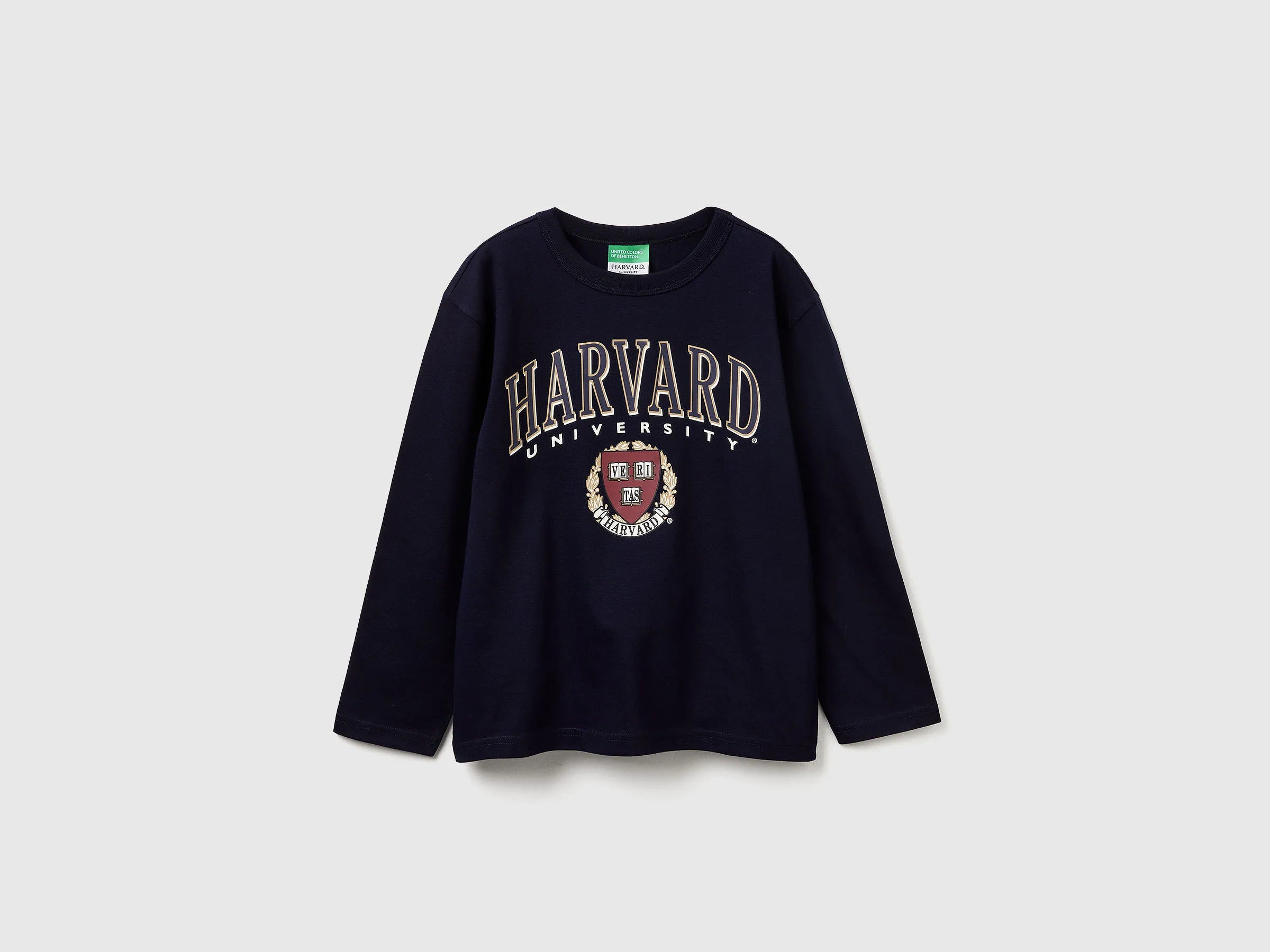 Benetton_Dark Blue_Crew Neck Sweatshirt ©Harvard University_3IVWC10PW_016_01