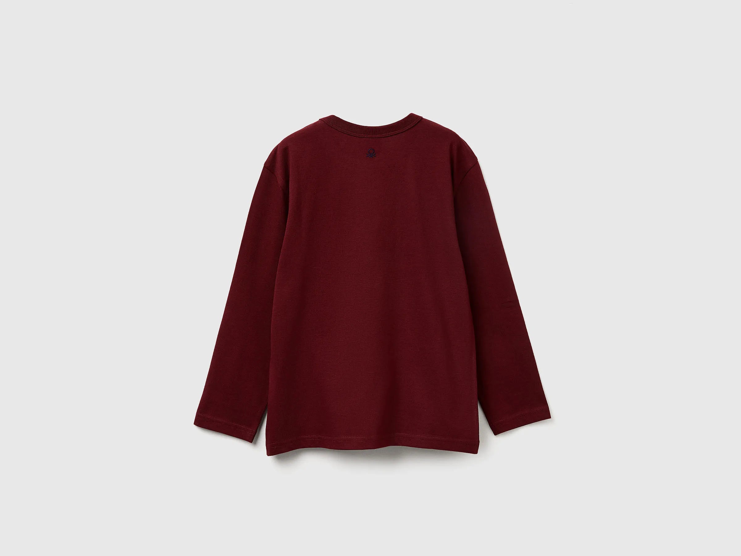 Benetton_Burgundy_Crew Neck Sweatshirt ©Harvard University_3IVWC10PW_129_02