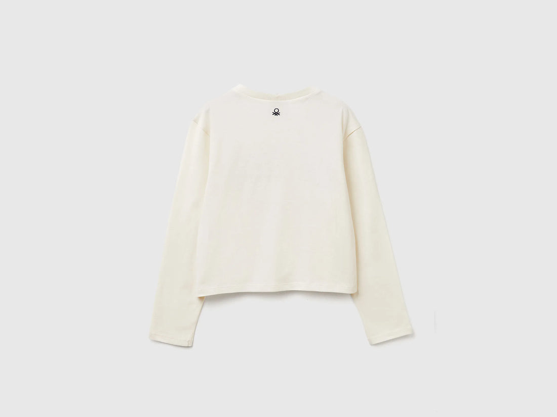 Benetton_Creamy White_Boxy Fit ©Harvard University T-Shirt_3IVWC10PX_0R2_02