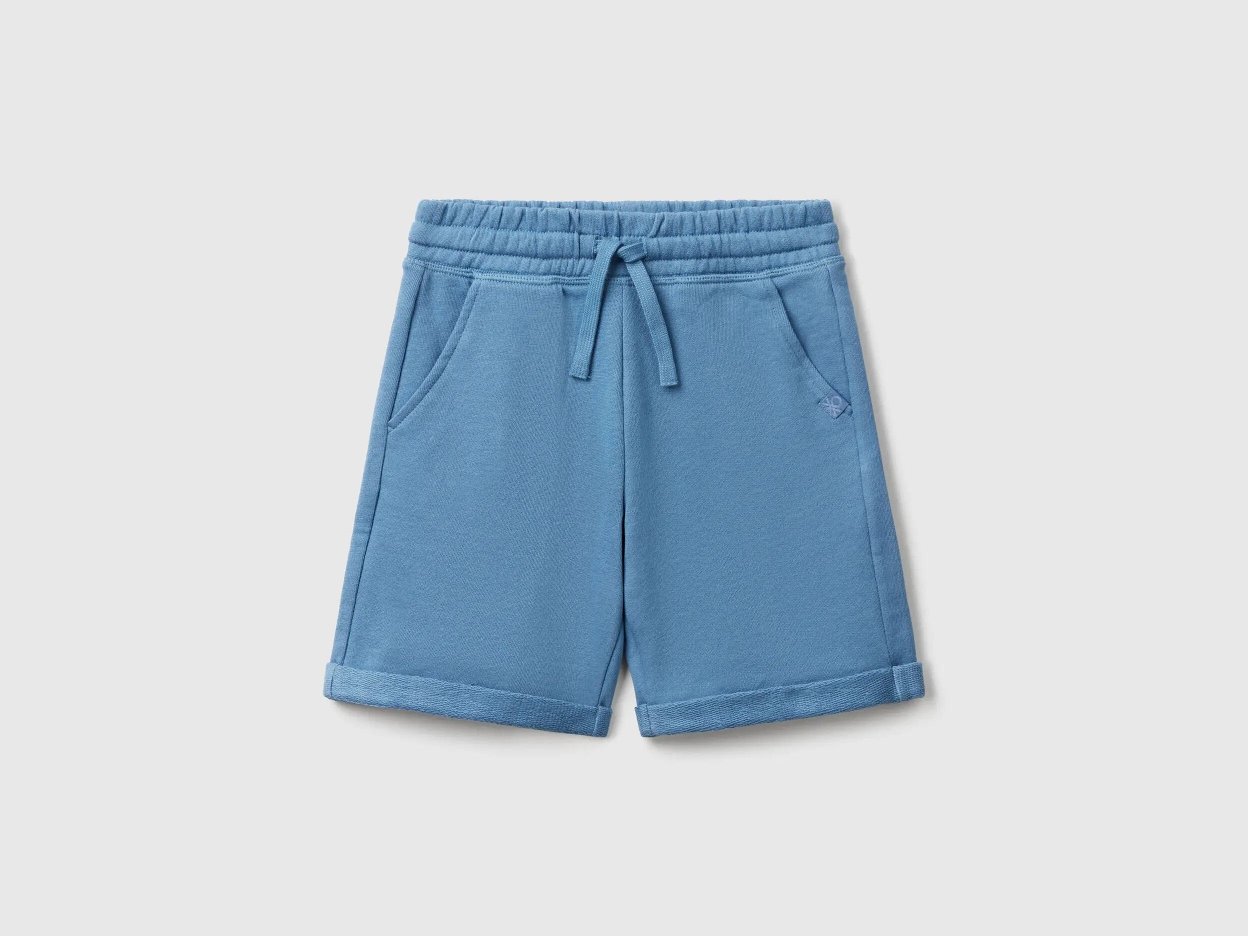 Benetton_Bermuda Shorts in Pure Cotton Fleece_3J68C901G_11W_01