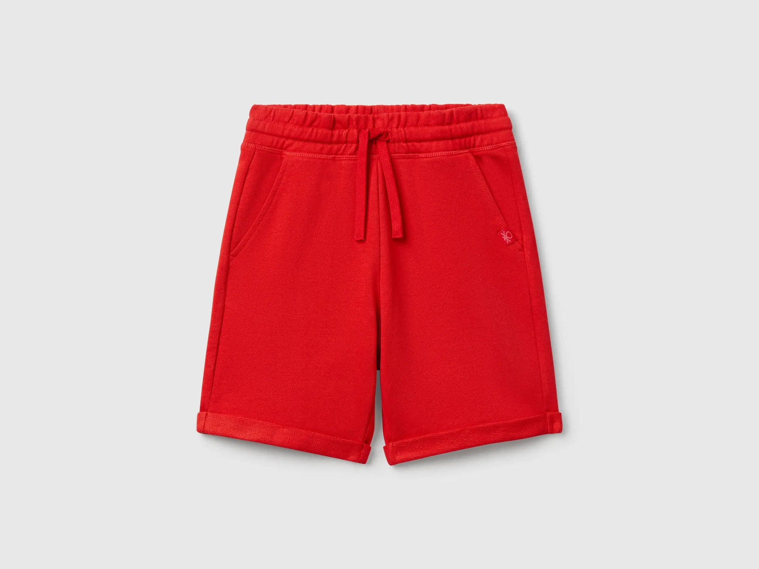 Benetton_Bermuda Shorts in Pure Cotton Fleece_3J68C901G_19Q_01