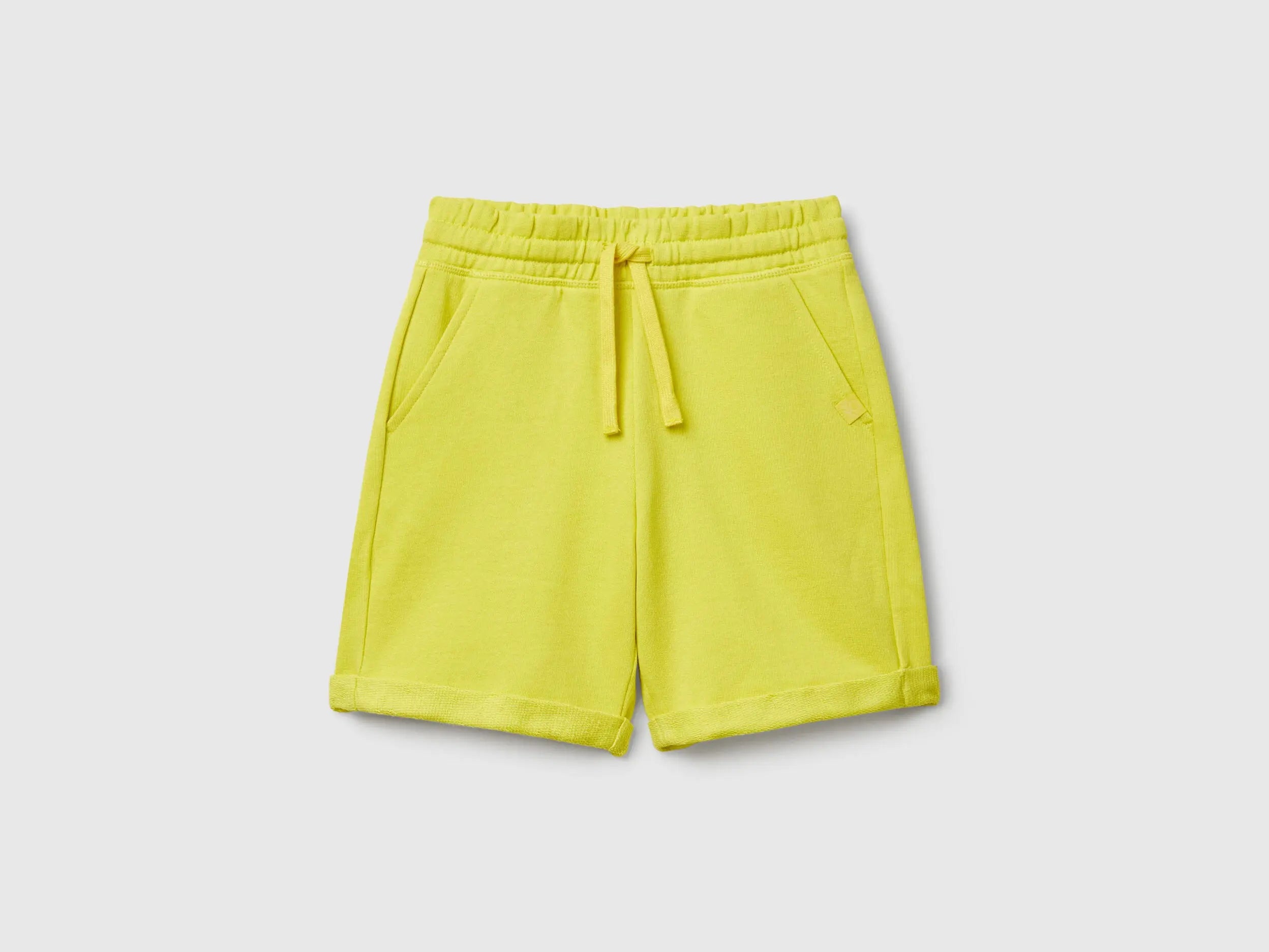 Benetton_Bermuda Shorts in Pure Cotton Fleece_3J68C901G_1T1_01