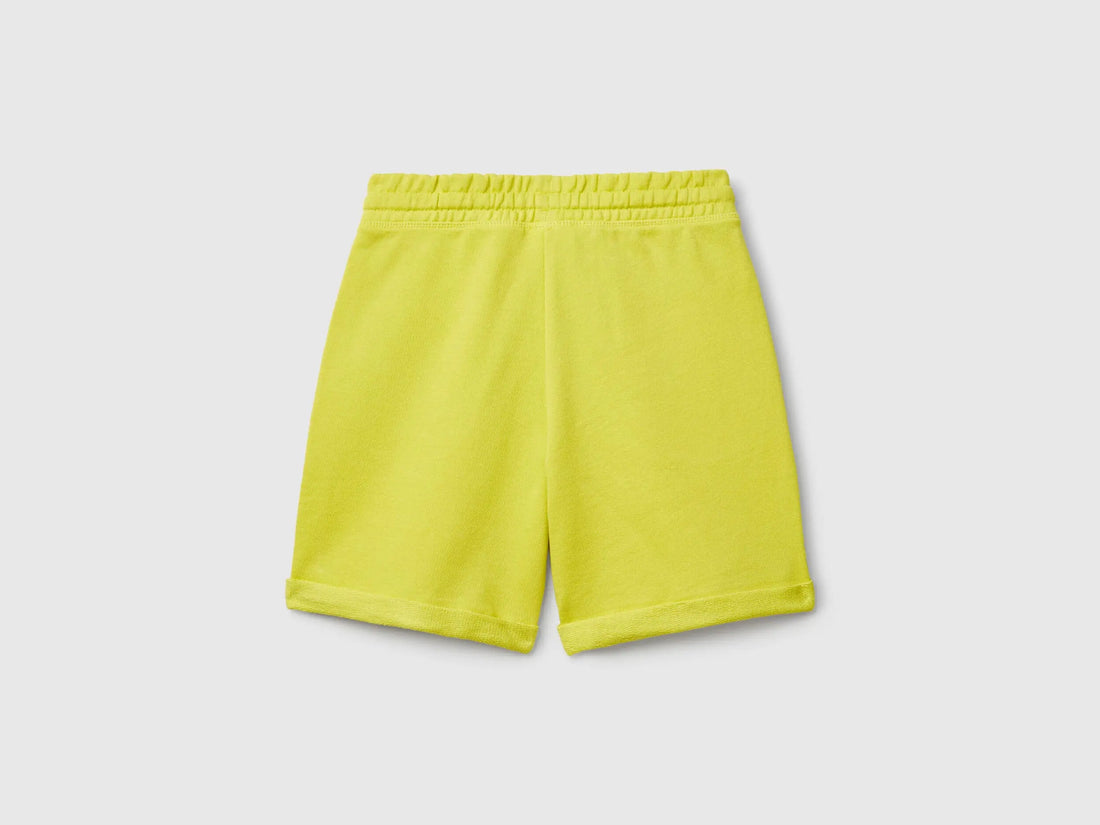 Benetton_Bermuda Shorts in Pure Cotton Fleece_3J68C901G_1T1_02
