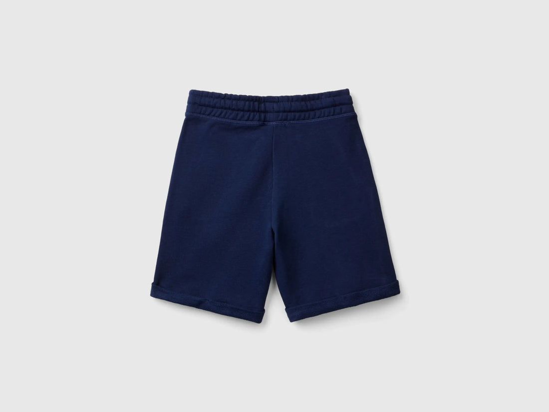 Benetton_Bermuda Shorts in Pure Cotton Fleece_3J68C901G_252_02