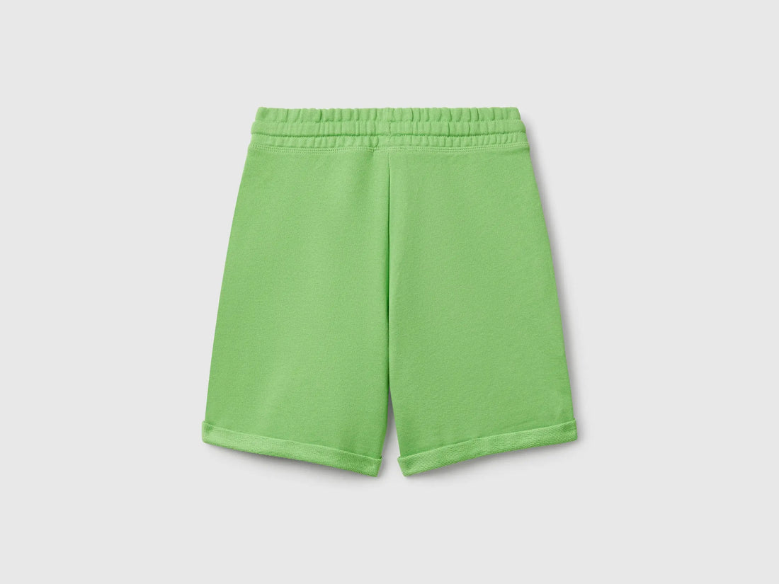 Benetton_Bermuda Shorts in Pure Cotton Fleece_3J68C901G_2P7_02