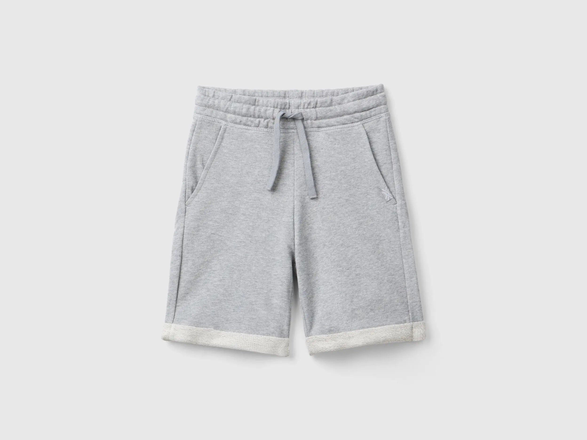 Benetton_Bermudas in Pure Cotton Sweat_3J68C901G_501_01