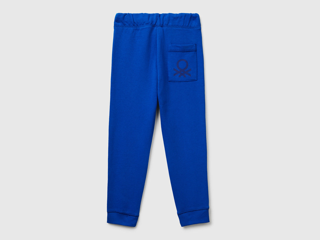 Benetton_Blue_Sweatpants with Logo_3J68CF058_19R_02