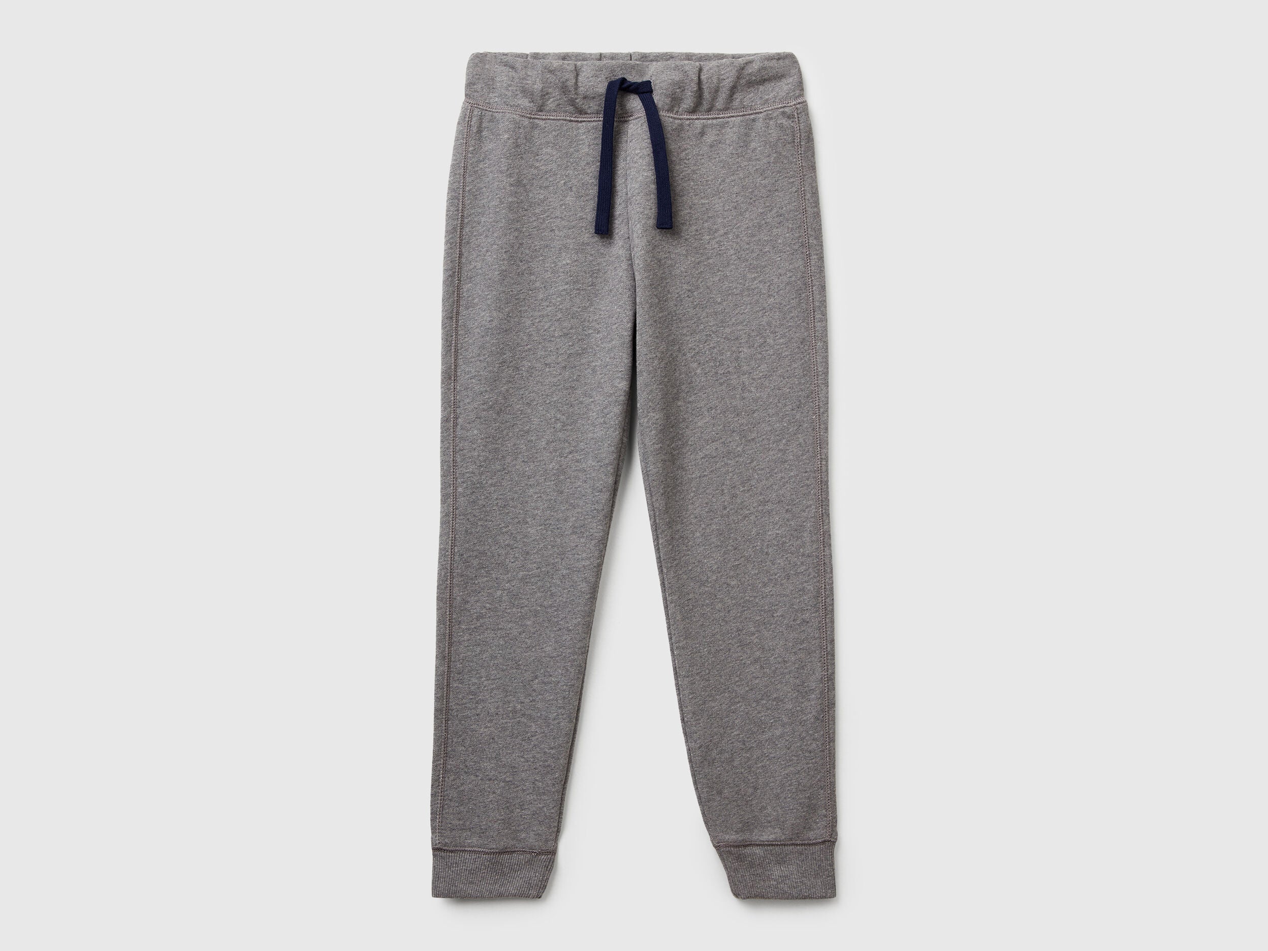 Benetton_Gray_Sweatpants with Logo_3J68CF058_507_01