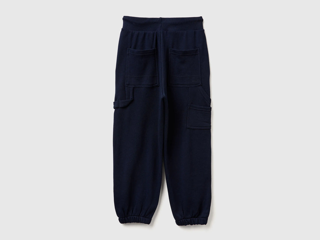 Benetton_Dark Blue_Wide Joggers with Pockets_3J68CF06L_016_02