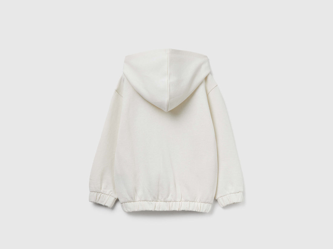 Benetton_Creamy White_Hoodie with Sequins_3J68G503W_0R2_02