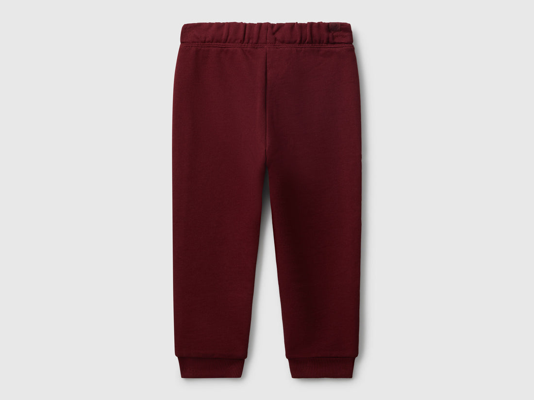 Benetton_Burgundy_Regular Fit Sweat Joggers_3J68GF027_129_02