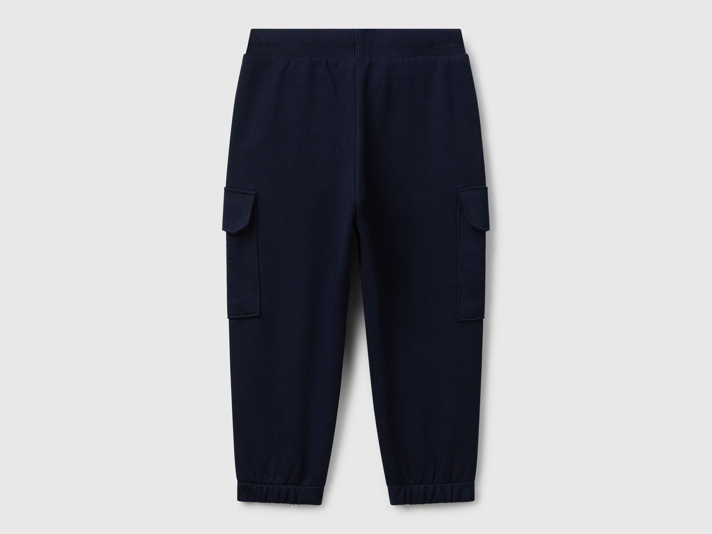 Benetton_Dark Blue_Sweat Fabric Cargo Joggers_3J68GF045_016_02