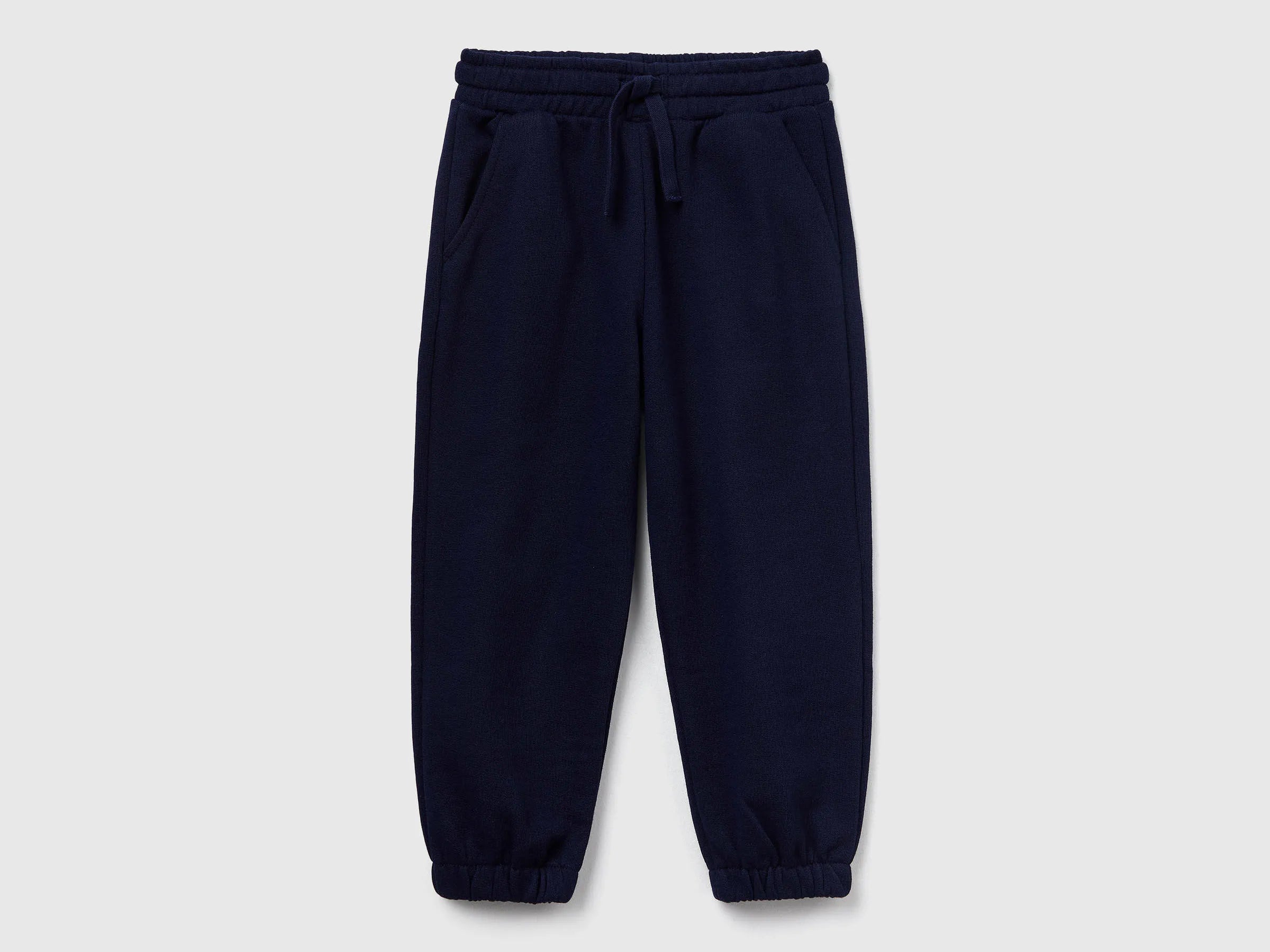 Benetton_Dark Blue_Relaxed Joggers with Drawstring_3J68GF04Z_016_01