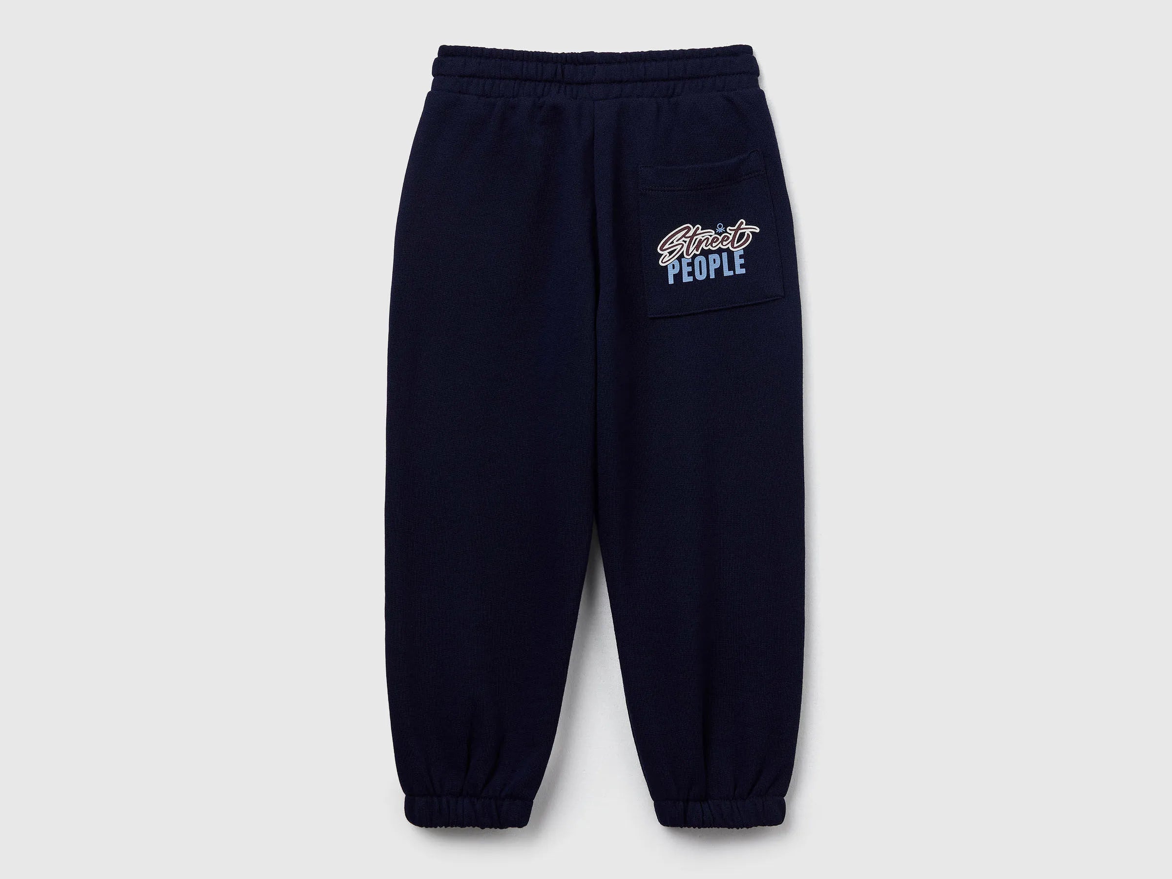 Benetton_Dark Blue_Relaxed Joggers with Drawstring_3J68GF04Z_016_02