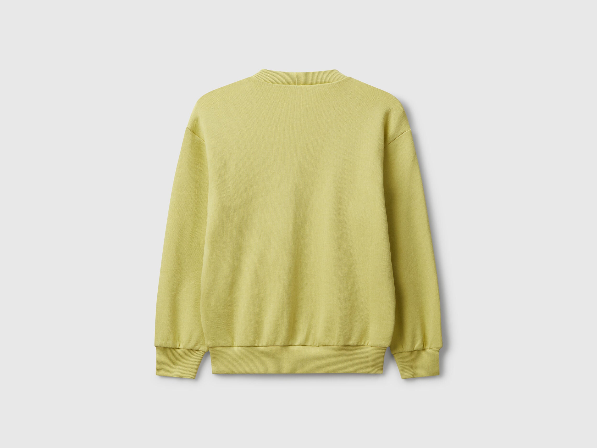 Benetton_Yellow_©Peanuts Sweatshirt in Cotton_3J70C10R4_0Y6_02