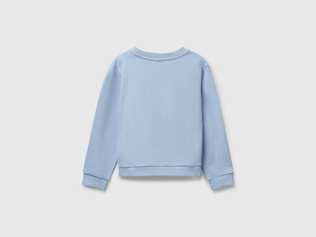 Benetton_Light Blue_Sweatshirt with Glittery Print_3J70G10JR_11Y_02