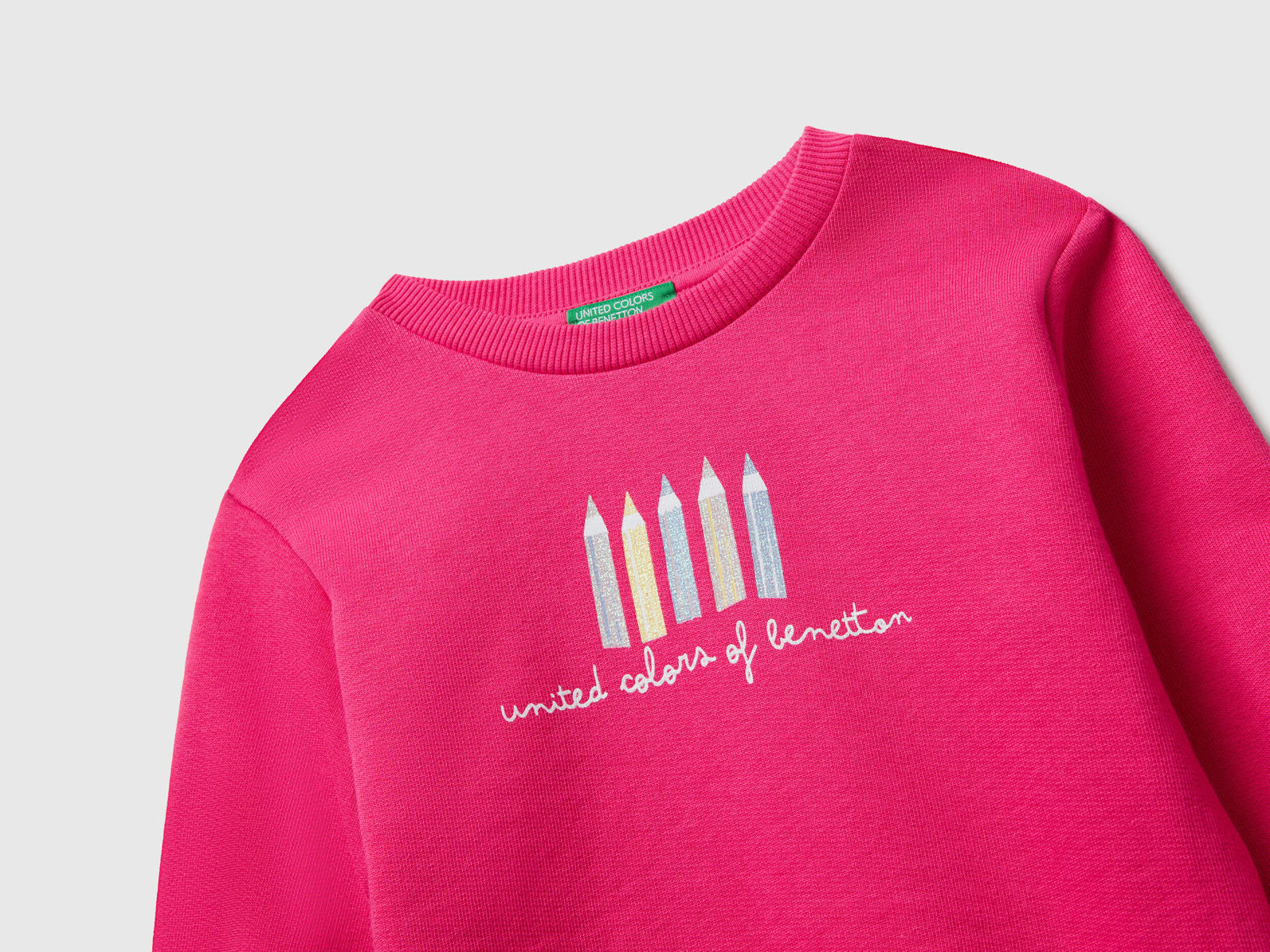 Benetton_Fuchsia_Sweatshirt with Glittery Print_3J70G10JR_1A2_03