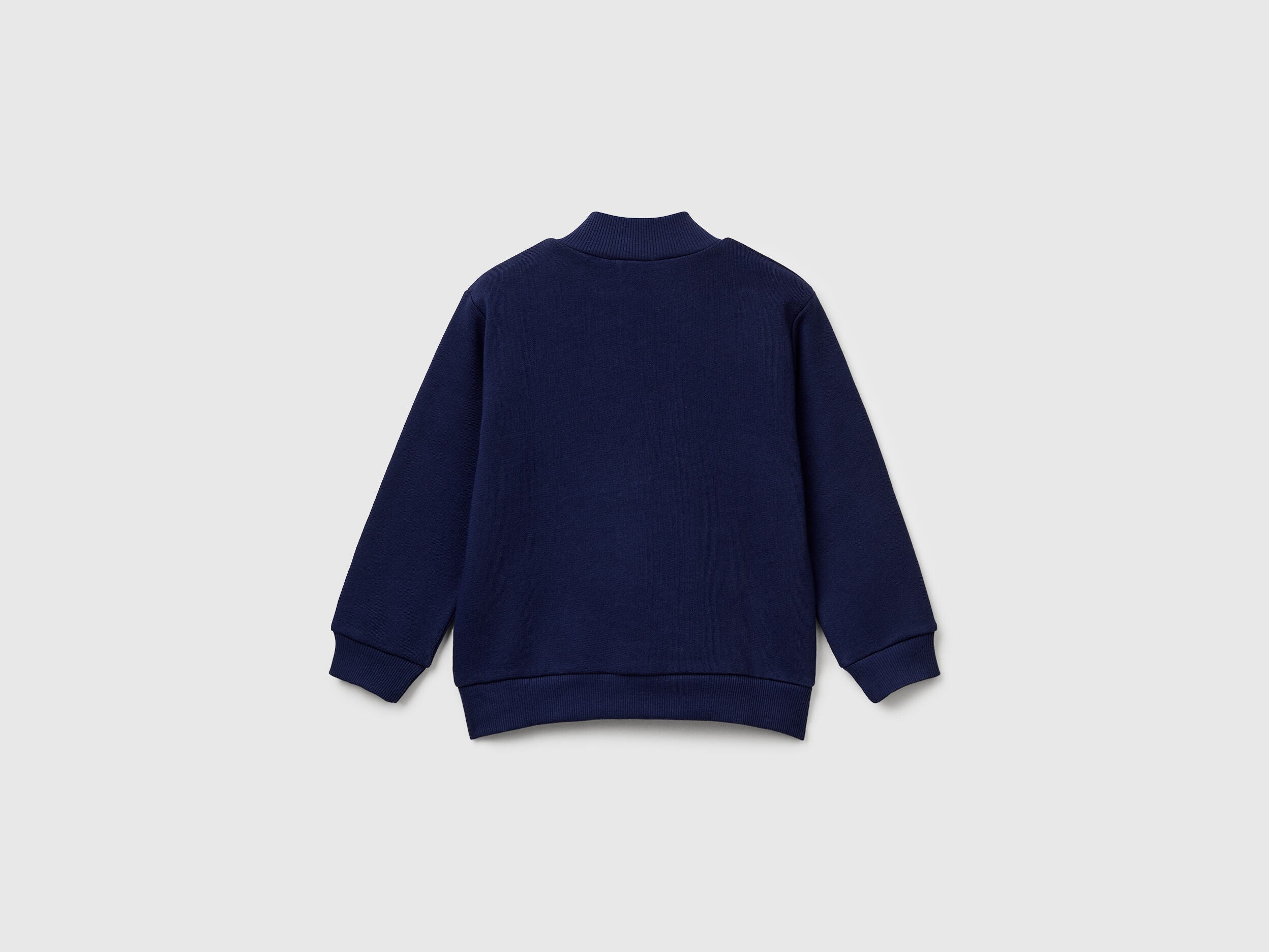 Benetton_Dark Blue_Cotton Sweatshirt with Zip_3J70G5033_252_02