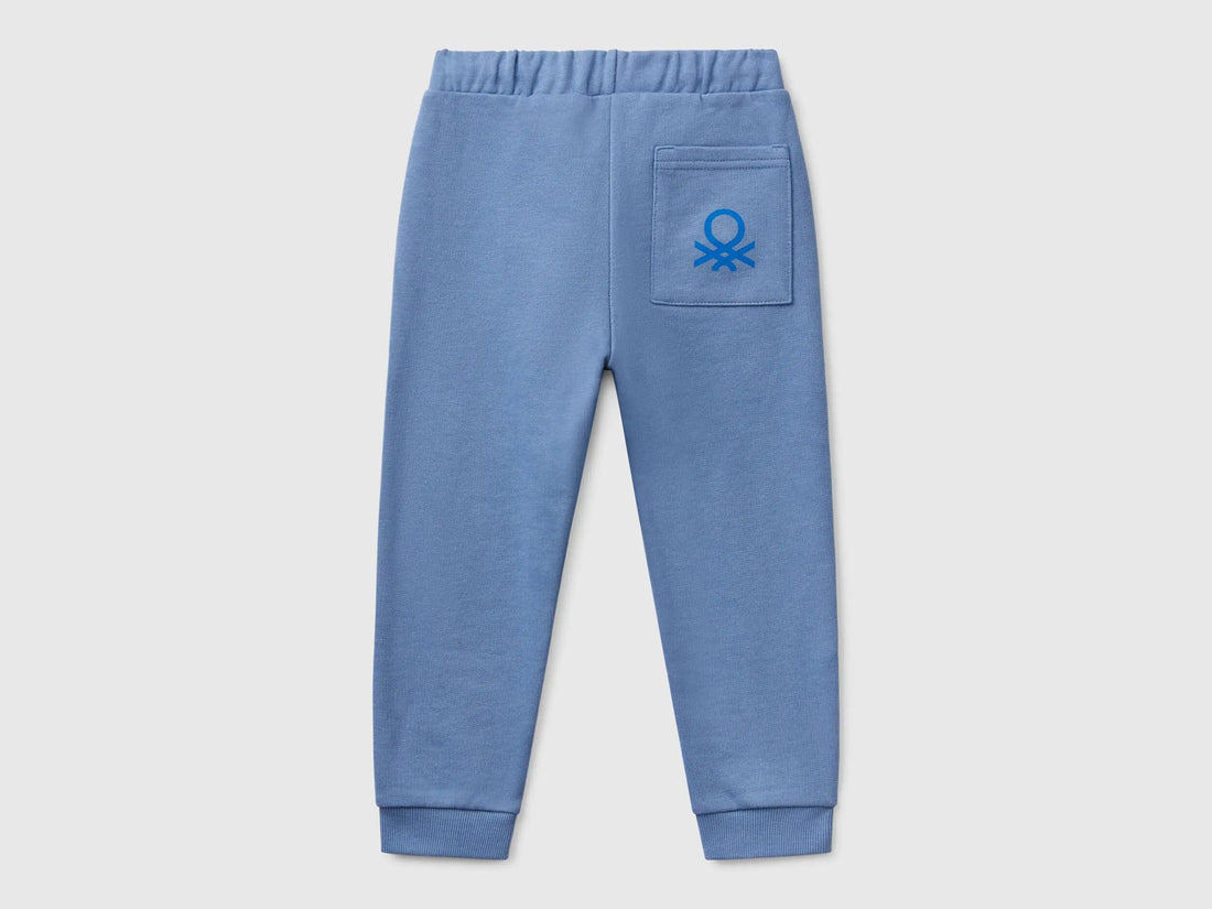 Benetton_Organic Cotton Sweatpants with Logo_3J70GF010_11W_02