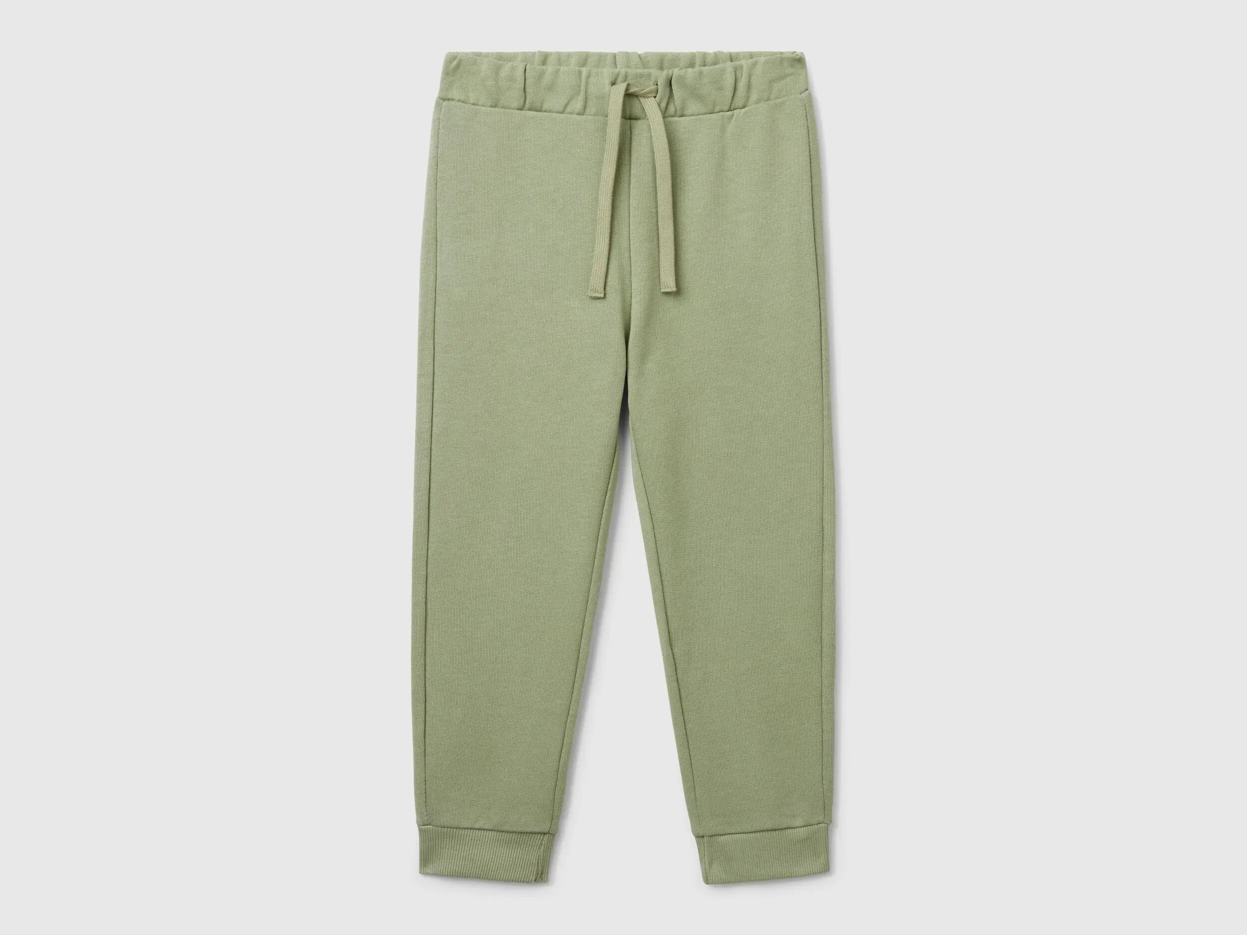 Benetton_Organic Cotton Sweatpants with Logo_3J70GF010_26K_01