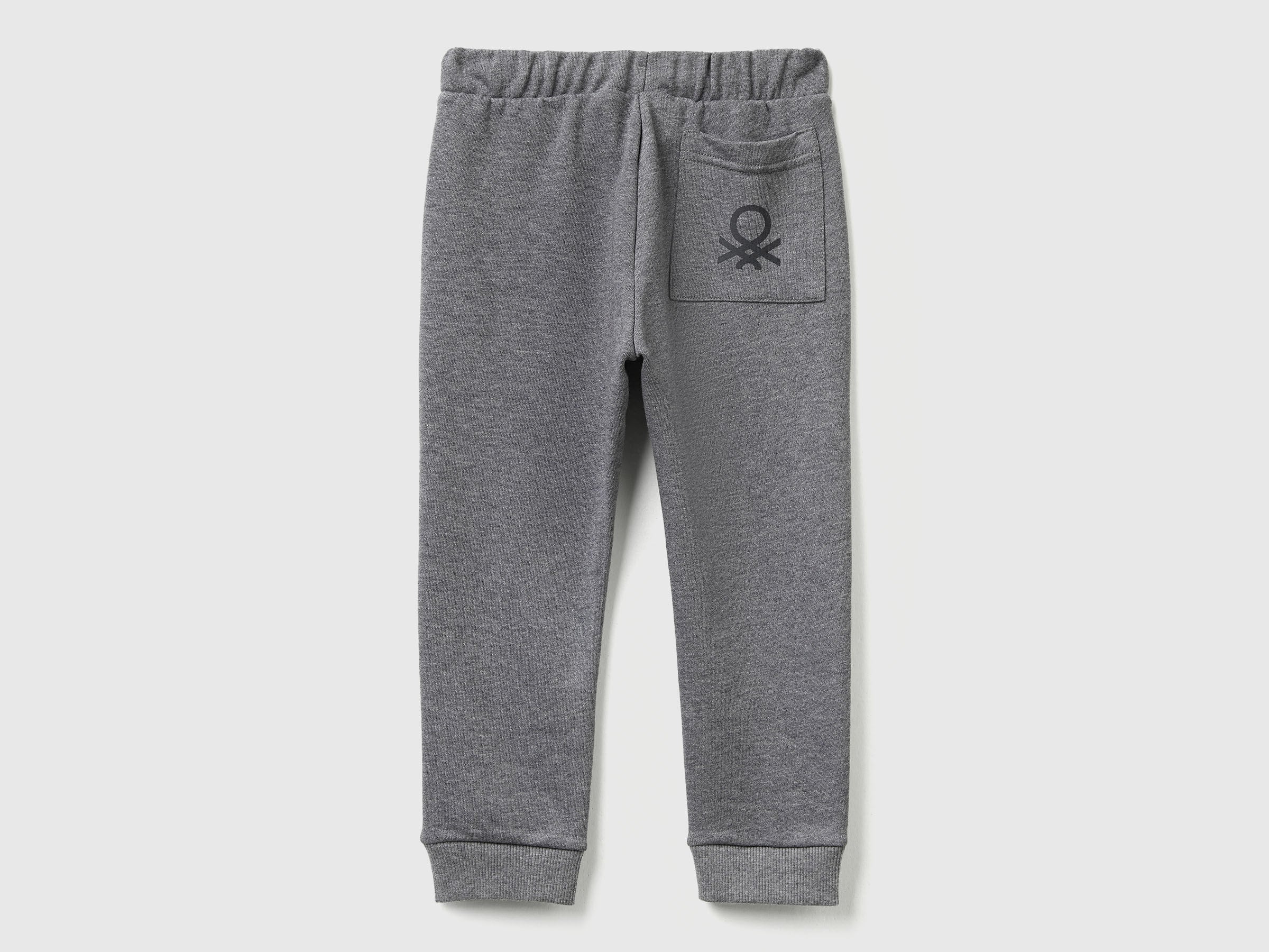 Benetton_Dark Gray_Cotton Trousers with Logo_3J70GF010_507_02