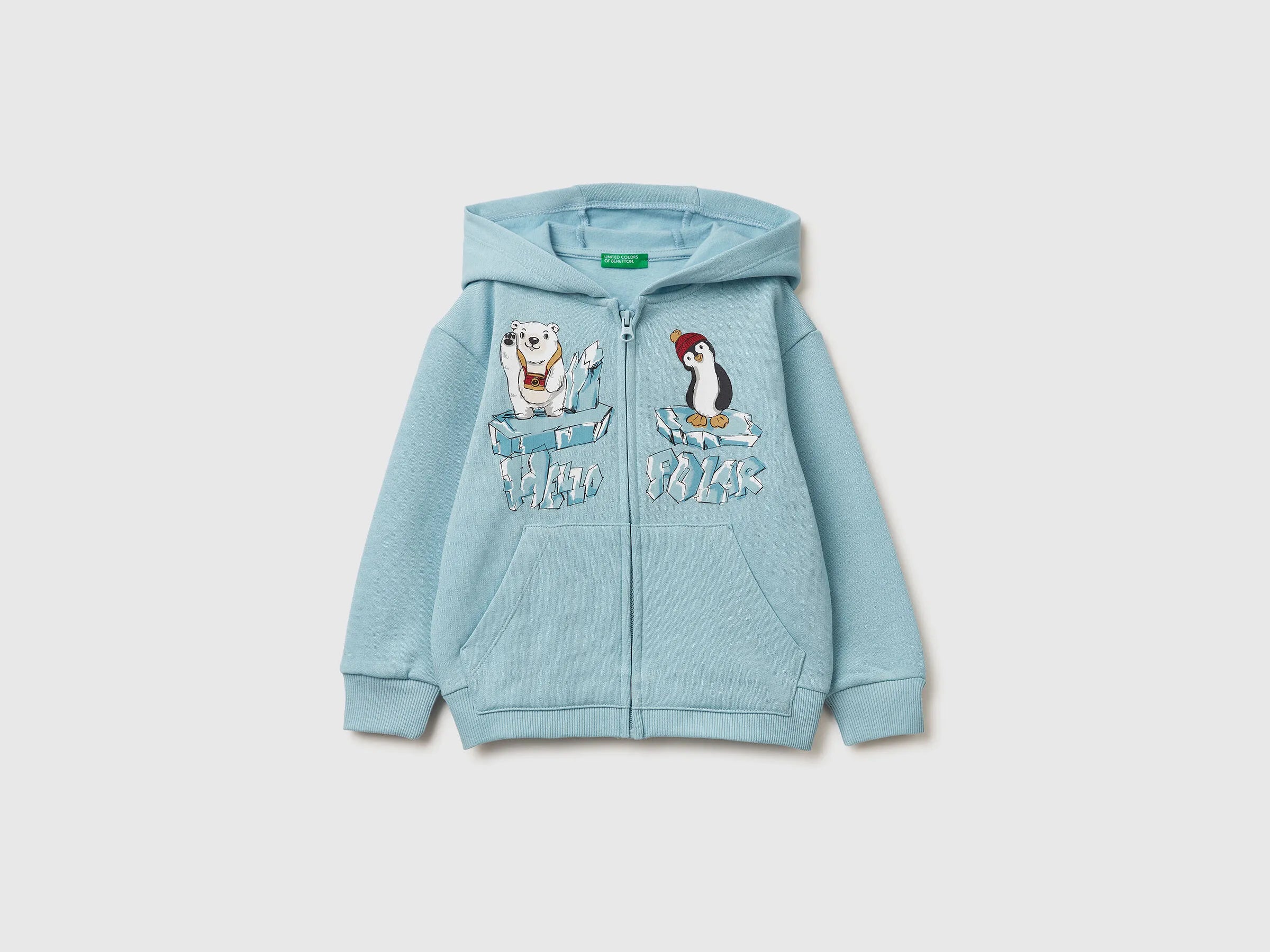 Benetton_Light Blue_Warm Hoodie with Print_3J73G5046_27G_01