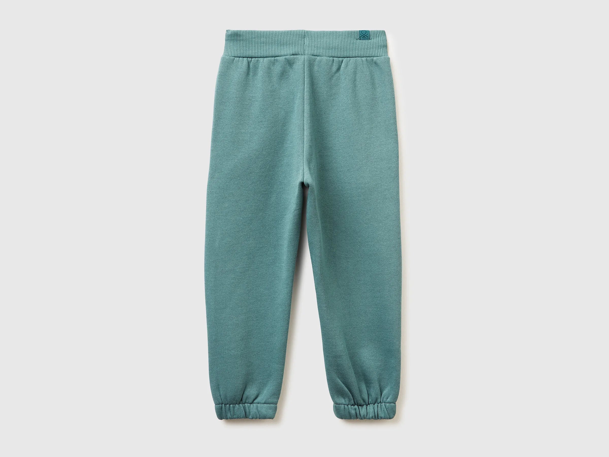 Benetton_Turquoise_Warm Sweat Joggers with Drawstring_3J73GF057_19W_02