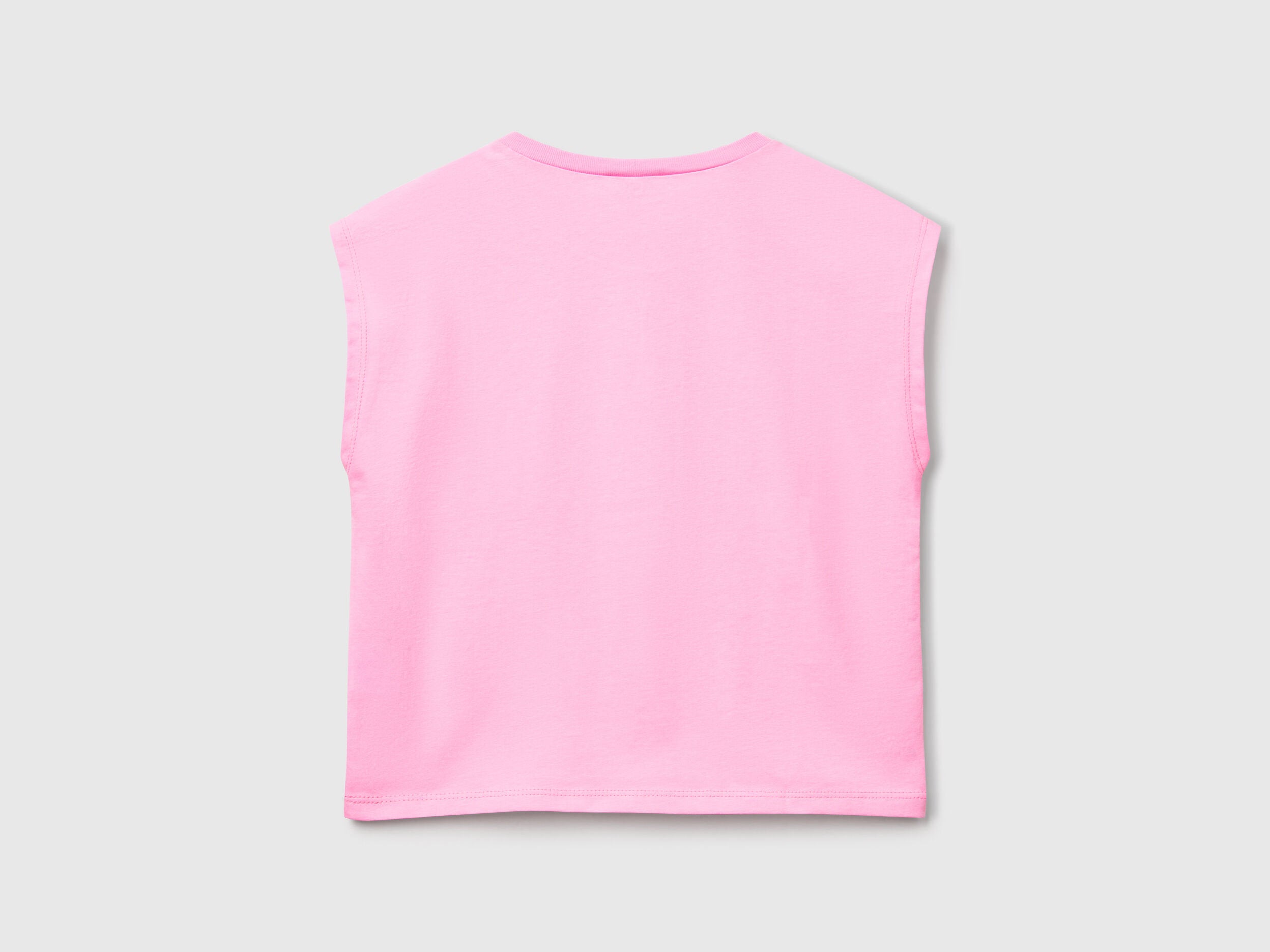 Benetton_T-Shirt with Neon Print_3JERC10PB_34Q_02
