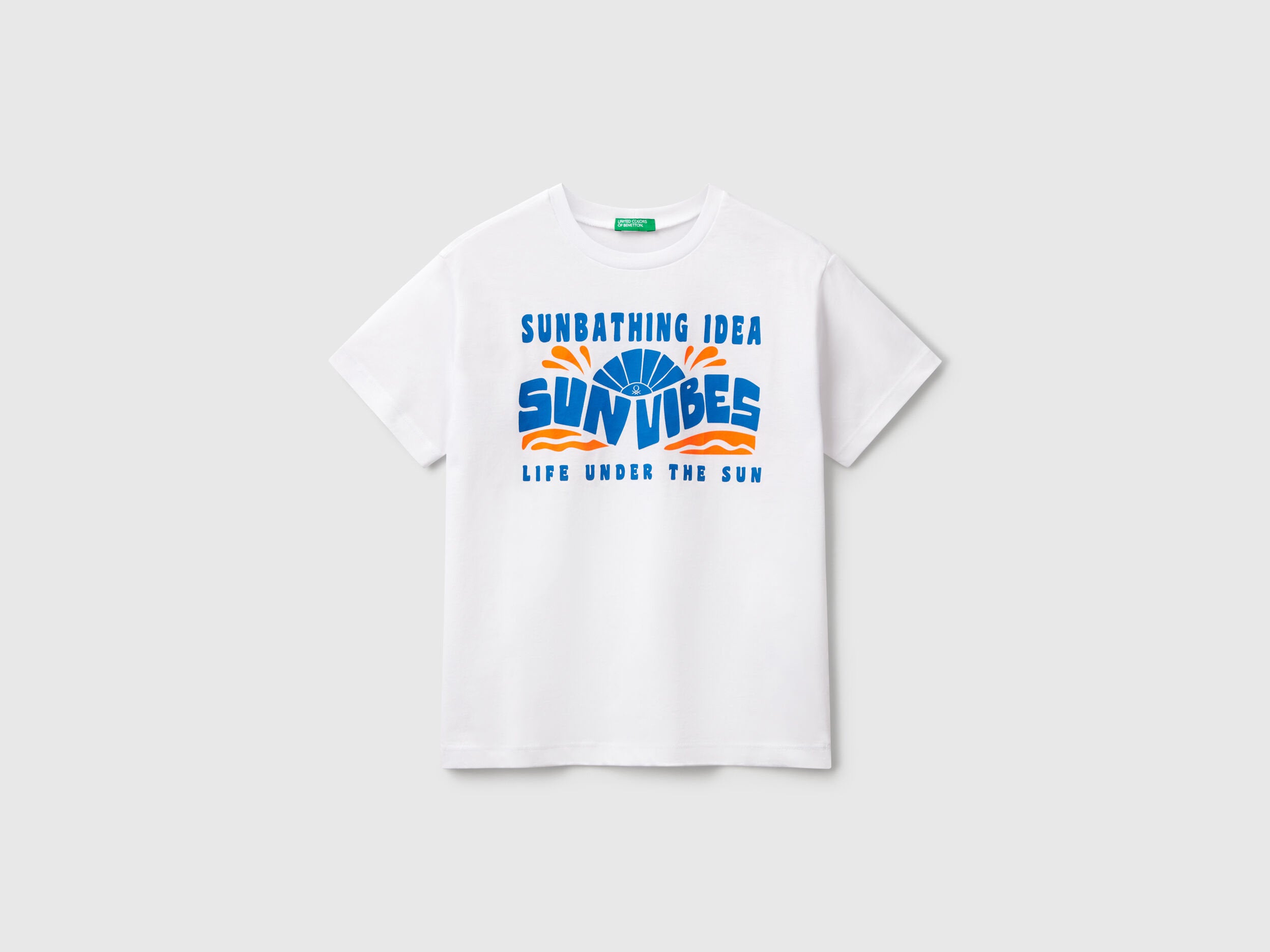 Benetton_T-Shirt with Neon Print_3JERC10PE_101_01