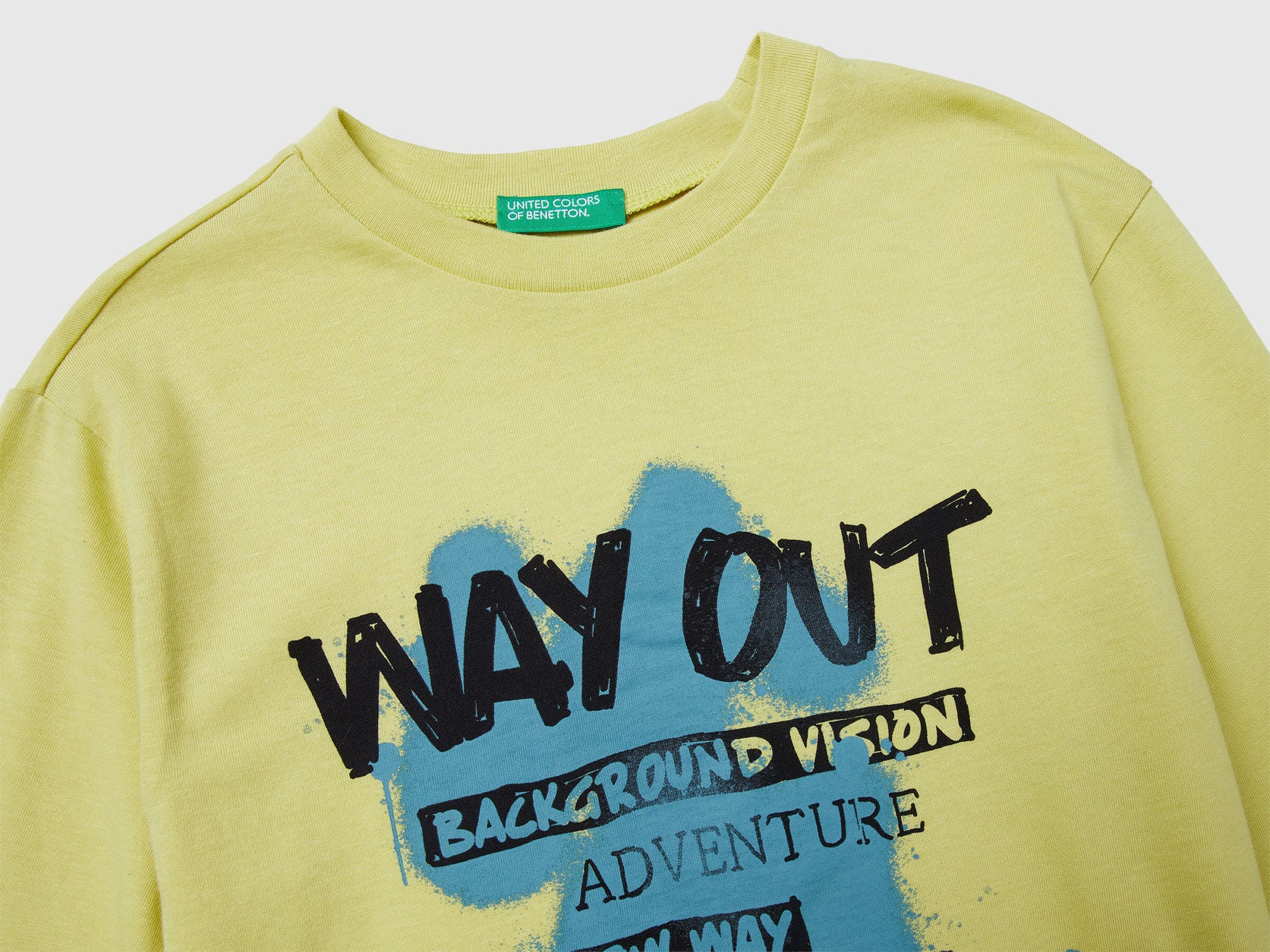 Benetton_Yellow_T-Shirt with Print_3JERC10QO_0Y6_03