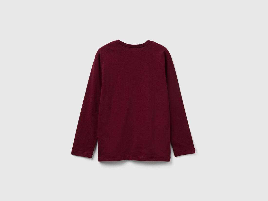 Benetton_Burgundy_T-Shirt with Print_3JERC10QO_129_02