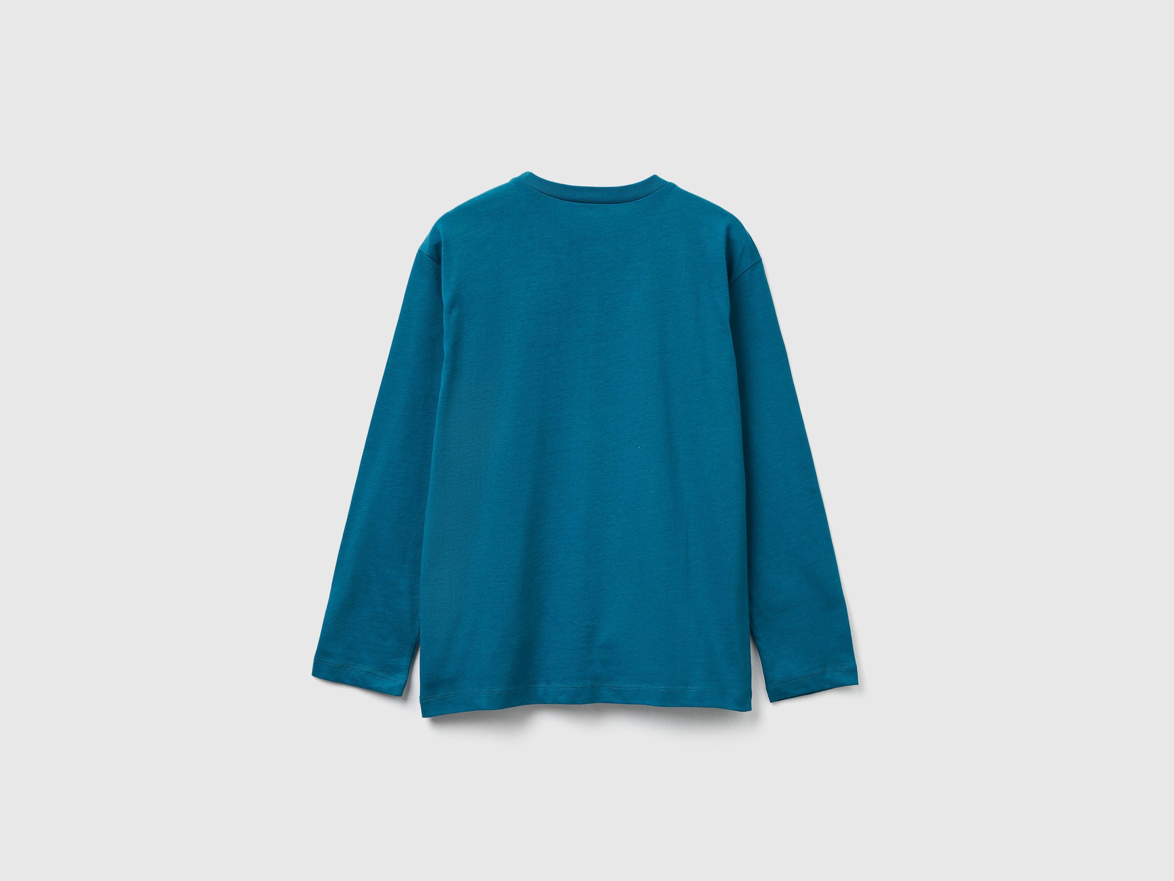 Benetton_Teal_T-Shirt with Print_3JERC10QO_3C5_02