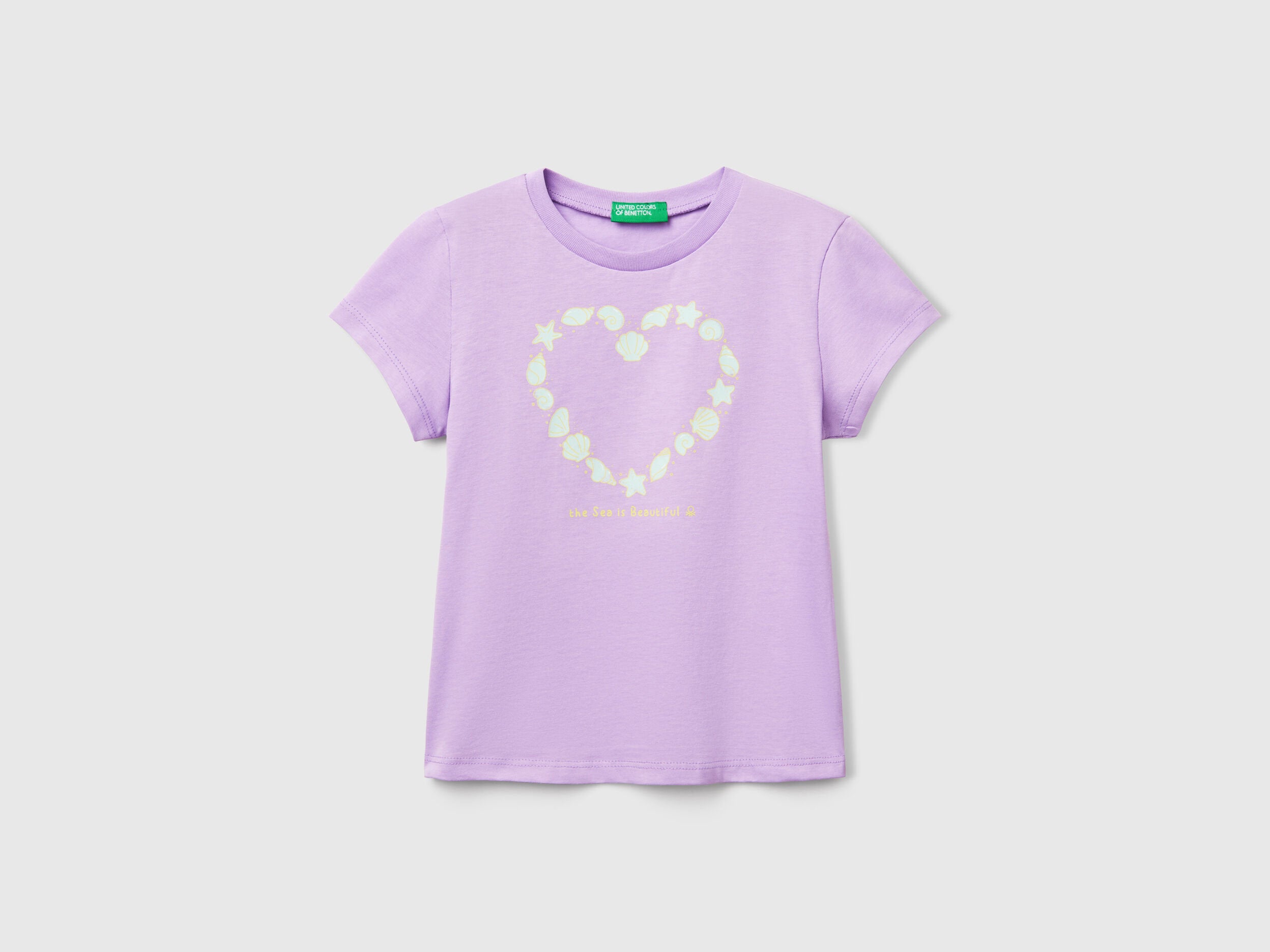 Benetton_T-Shirt with Neon Print_3JERG10J3_07W_01