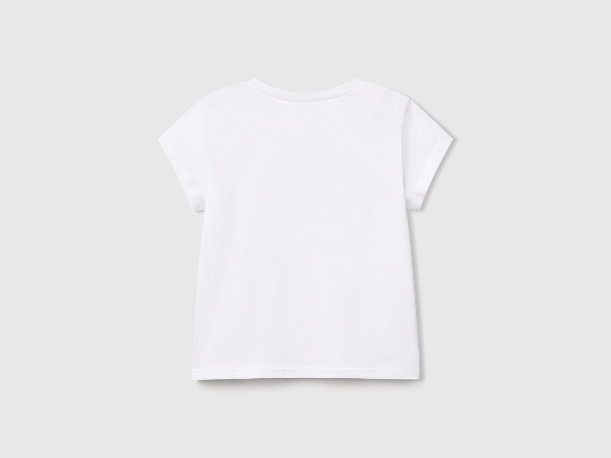 Benetton_T-Shirt with Neon Print_3JERG10J3_101_02