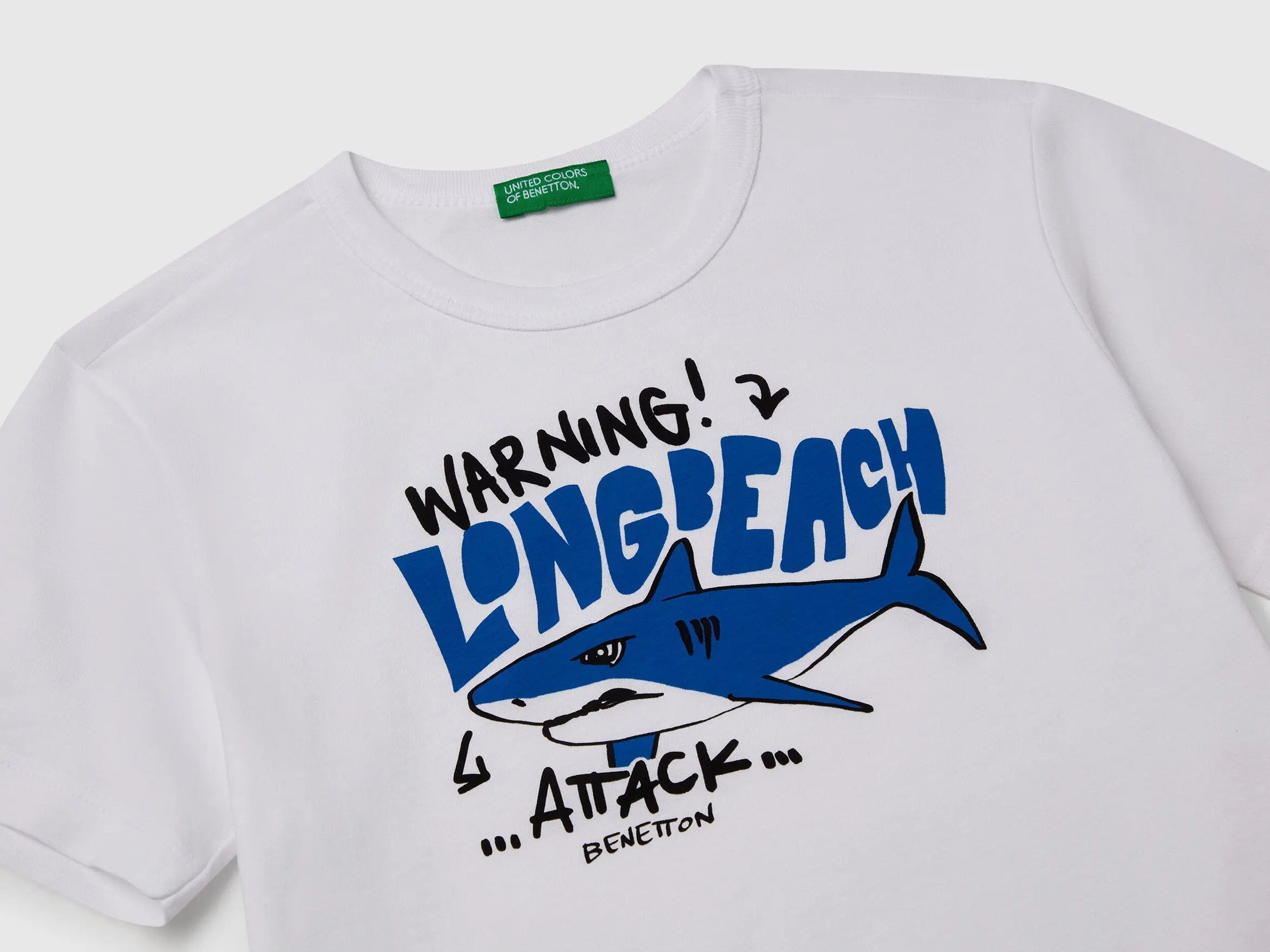 Benetton_T-Shirt with Neon Print_3JERG10JQ_101_03