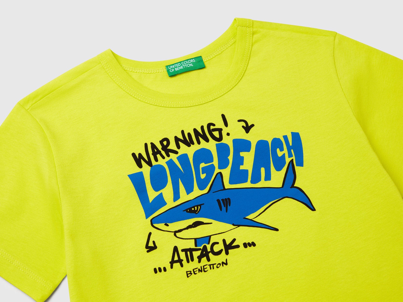 Benetton_T-Shirt with Neon Print_3JERG10JQ_29B_03